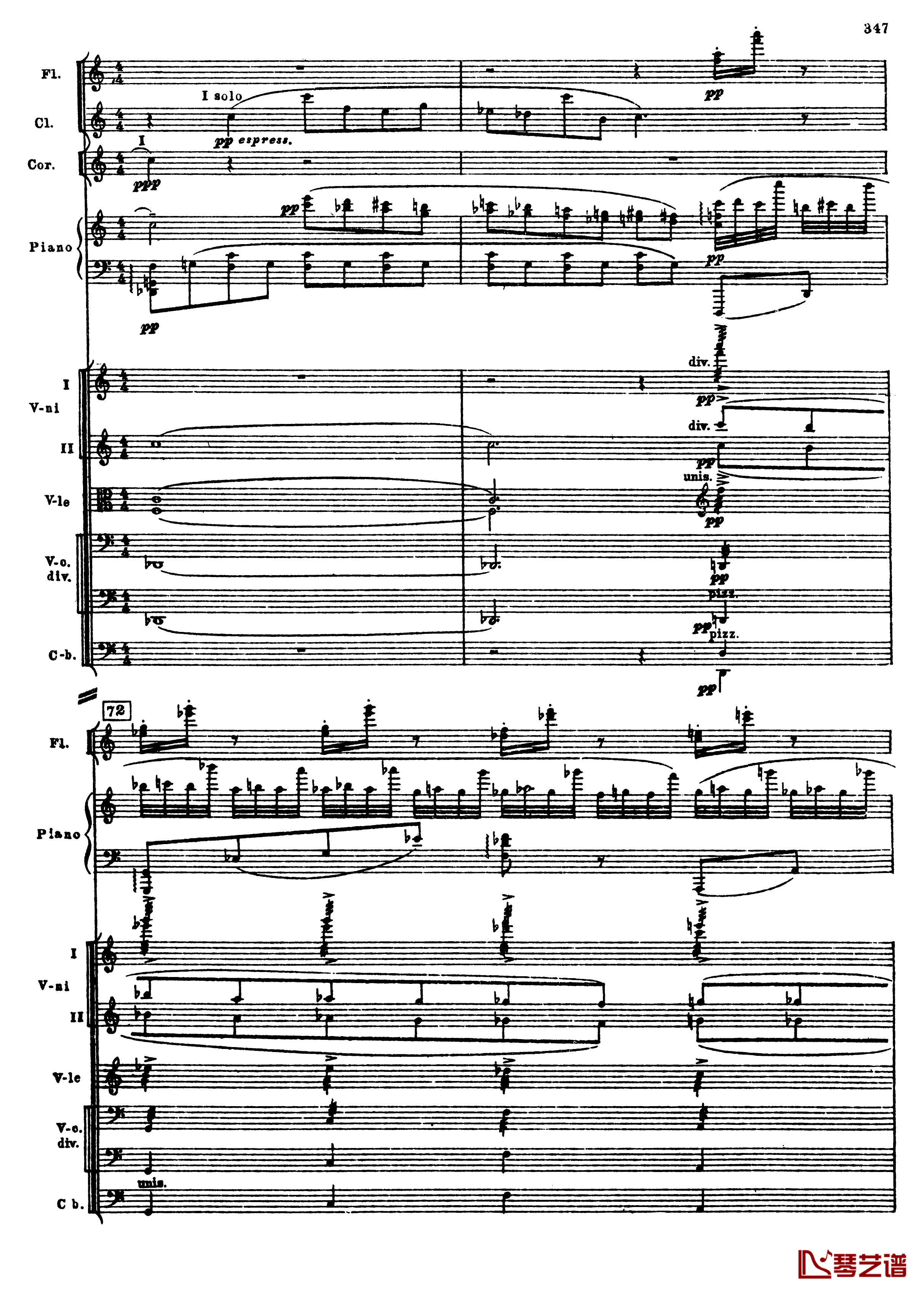 普罗科菲耶夫第三钢琴协奏曲钢琴谱-总谱-普罗科非耶夫79