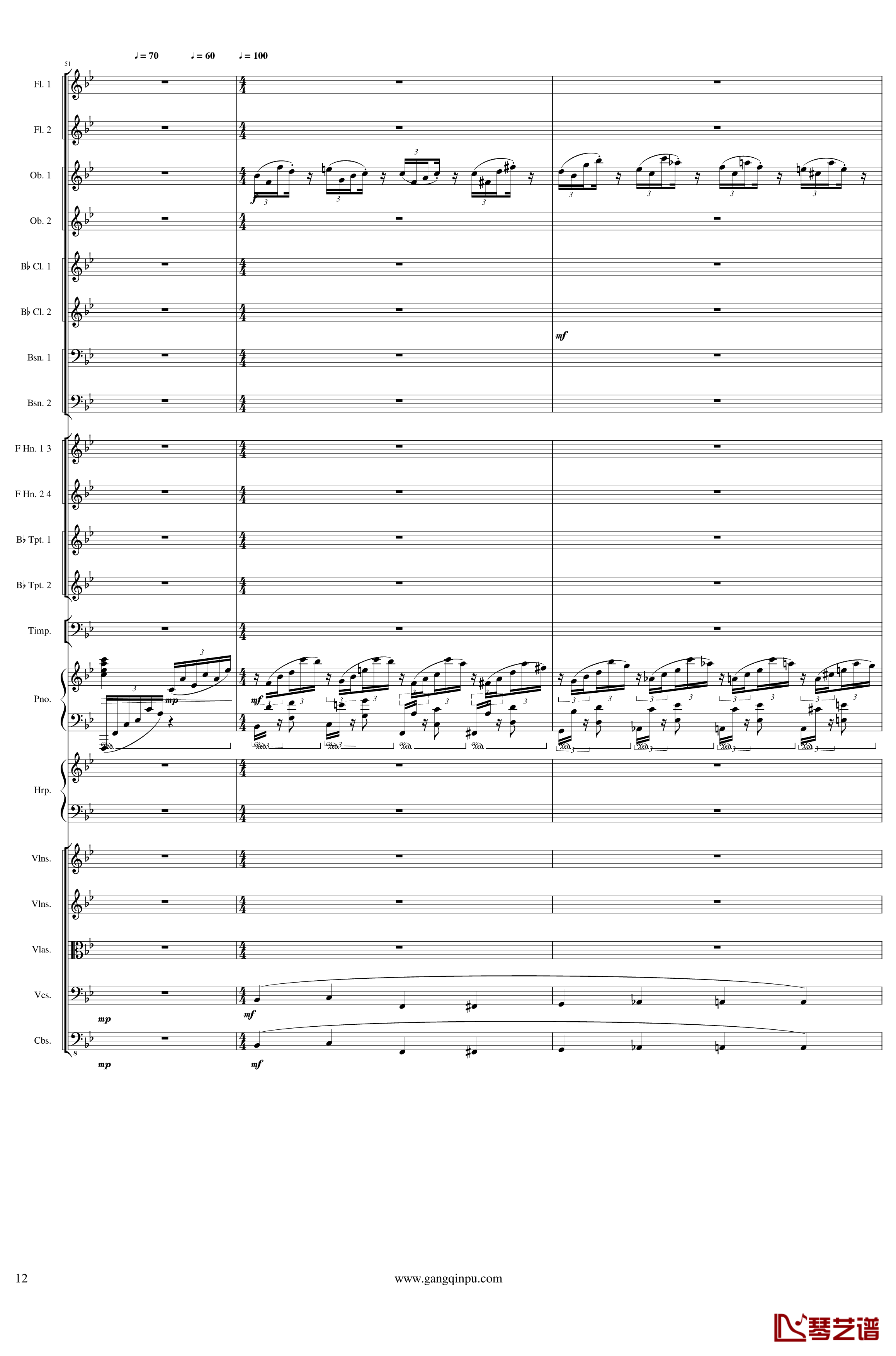 Symphonic Poem No.3, Op.91 Part 1钢琴谱-一个球12