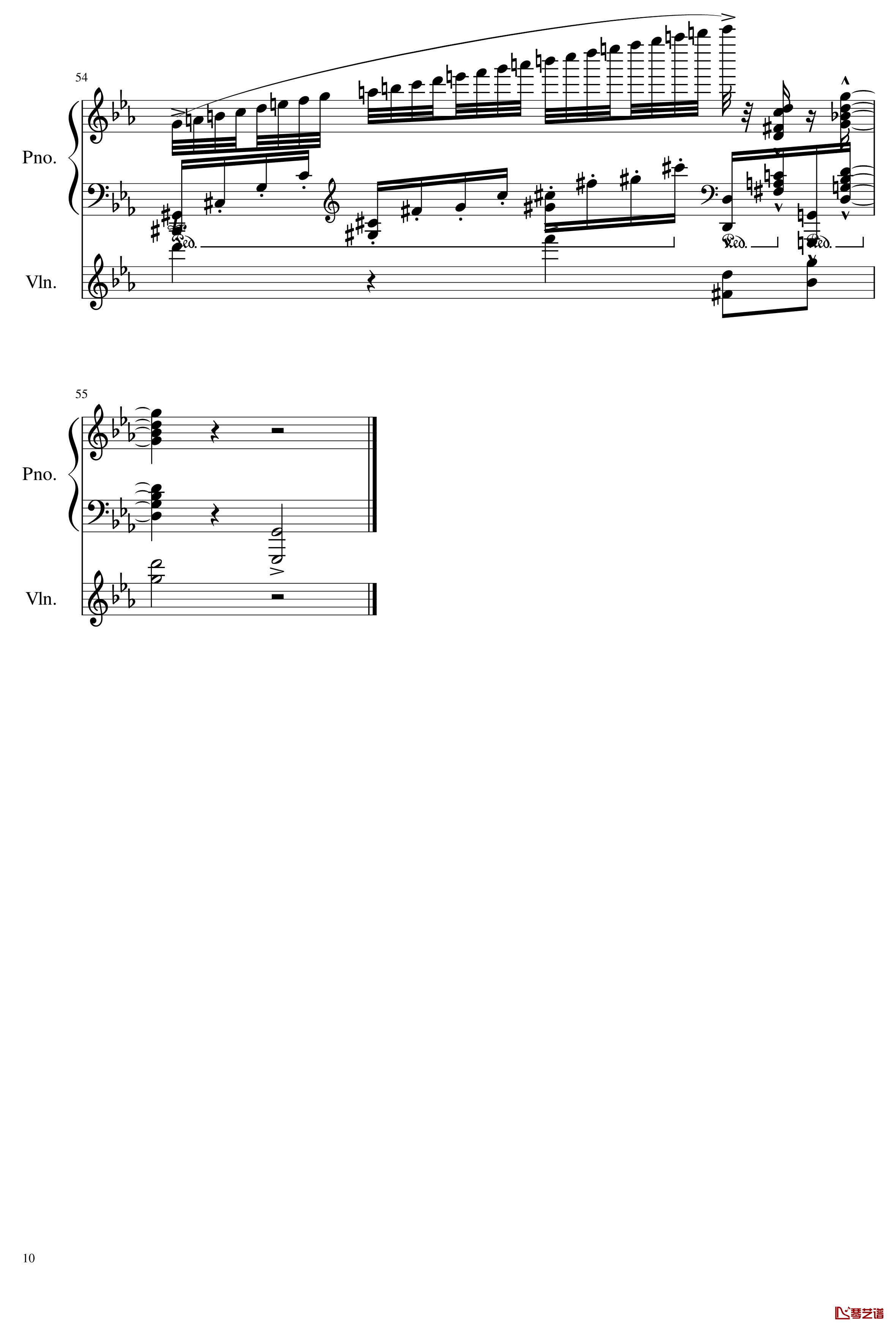 小温狂想曲2.16钢琴谱-钢琴与小提琴奏鸣曲-献给巴托克-一个球10