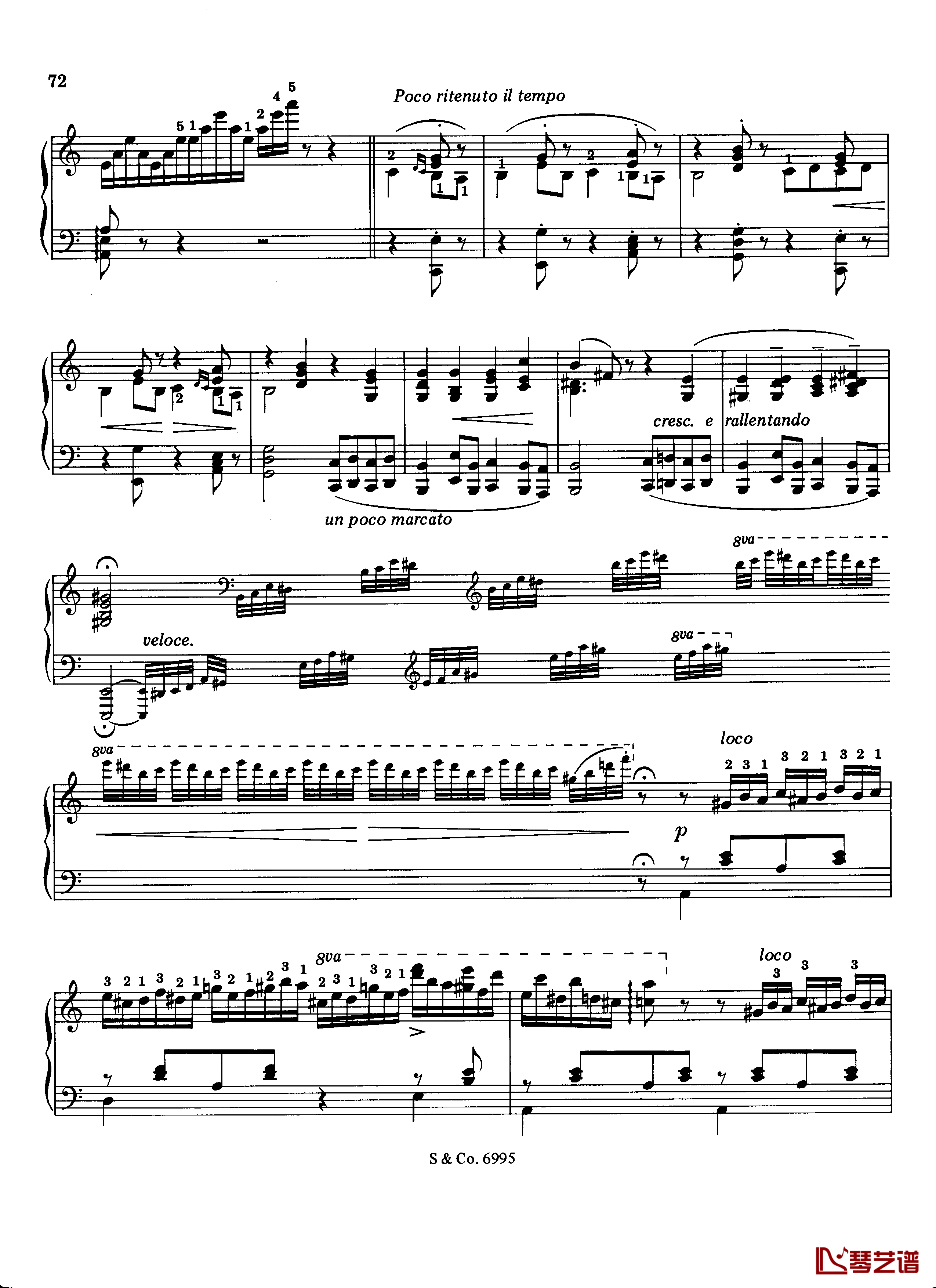 LA ROMANESCA钢琴谱S.252a-李斯特8