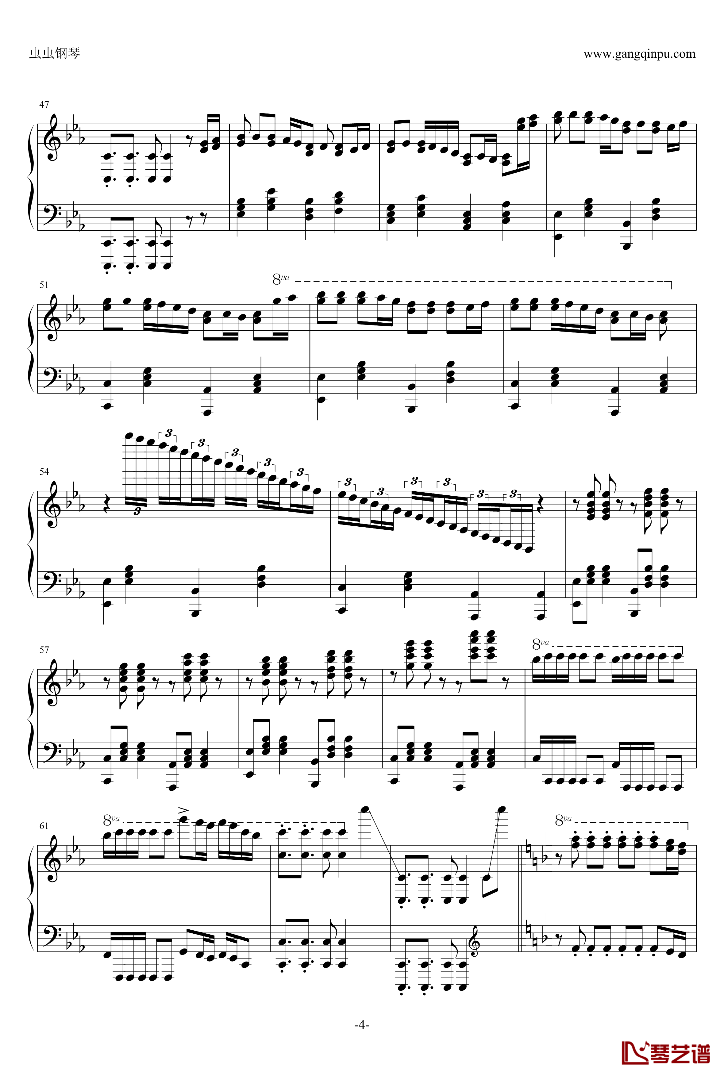 Fiesta狂欢节钢琴谱-马克西姆-Maksim·Mrvica4