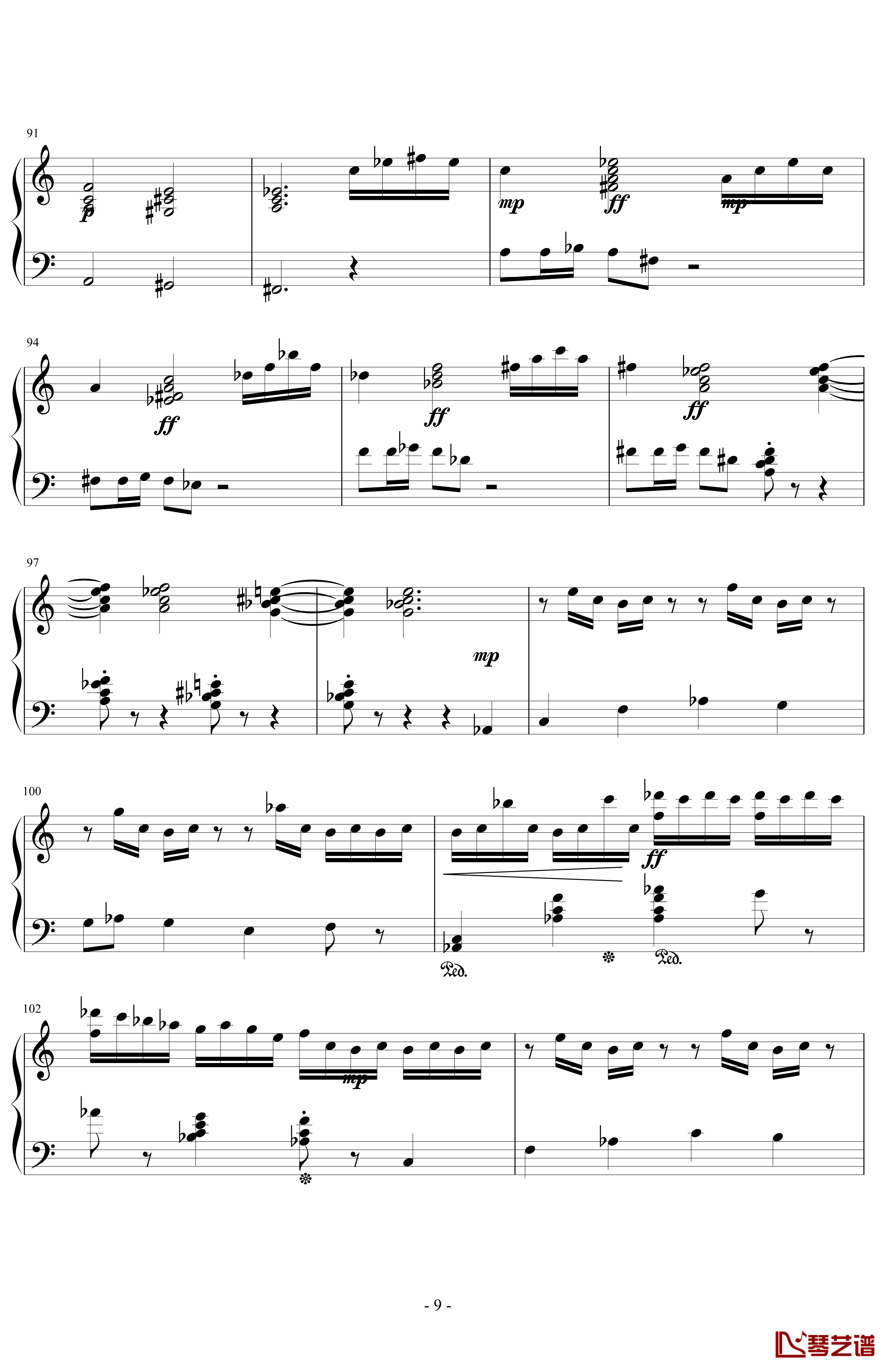 A大调钢琴奏鸣曲钢琴谱-第一乐章-.伊dên-H179