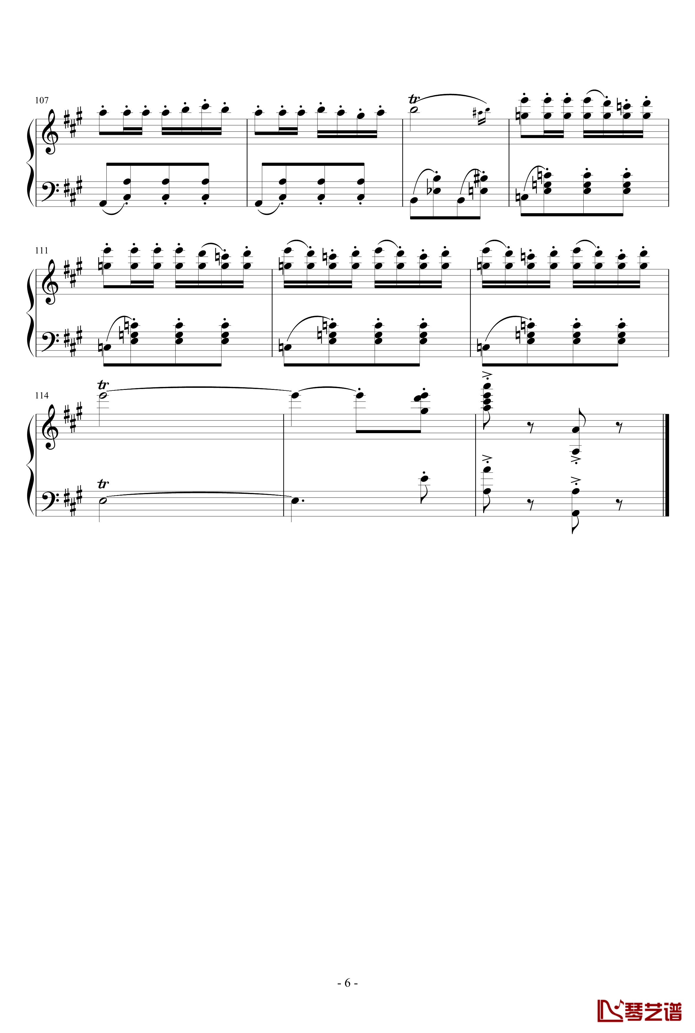 卡门序曲钢琴谱-完整版-比才-Bizet6