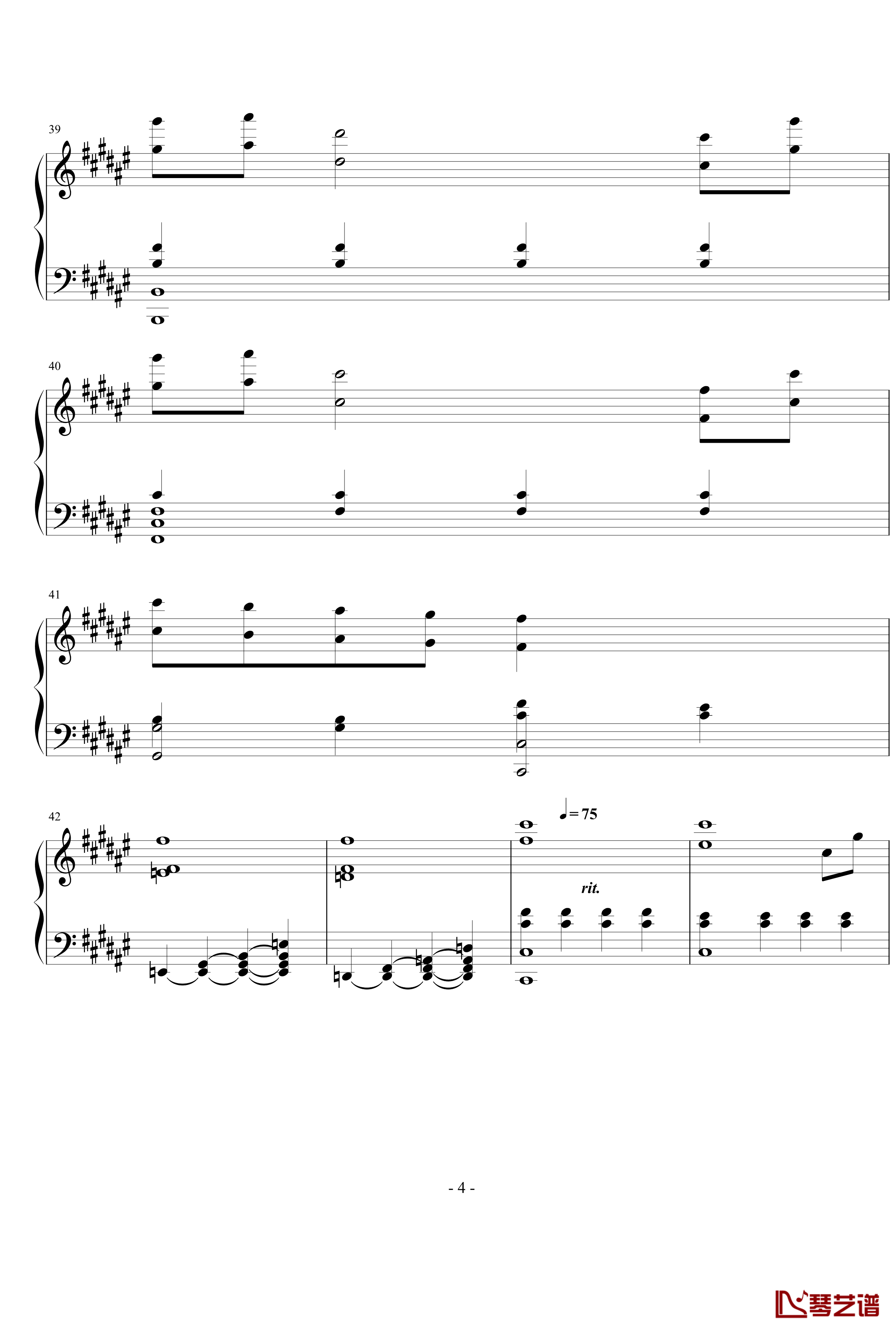 空に光る钢琴谱-Clannad4