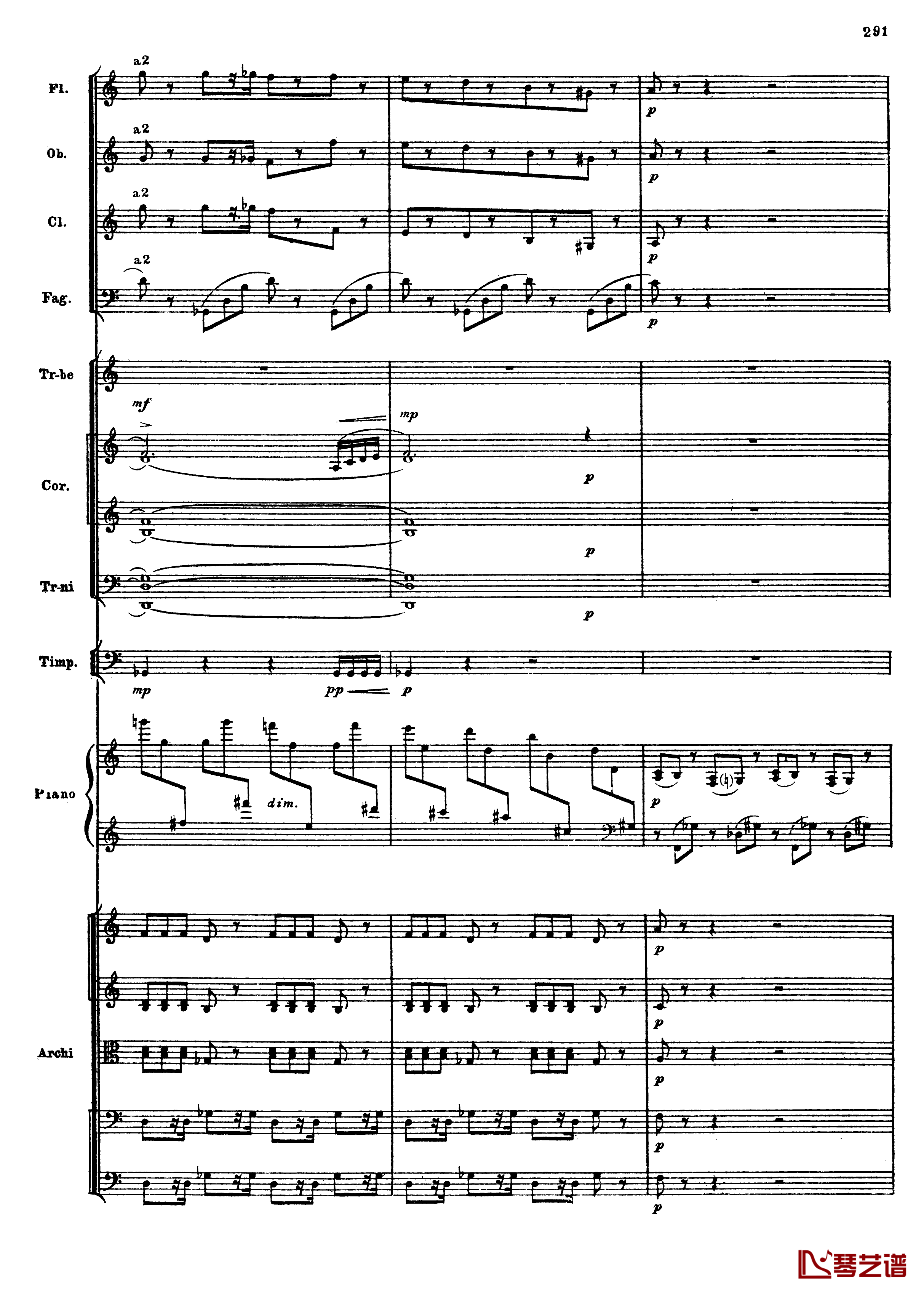 普罗科菲耶夫第三钢琴协奏曲钢琴谱-总谱-普罗科非耶夫23