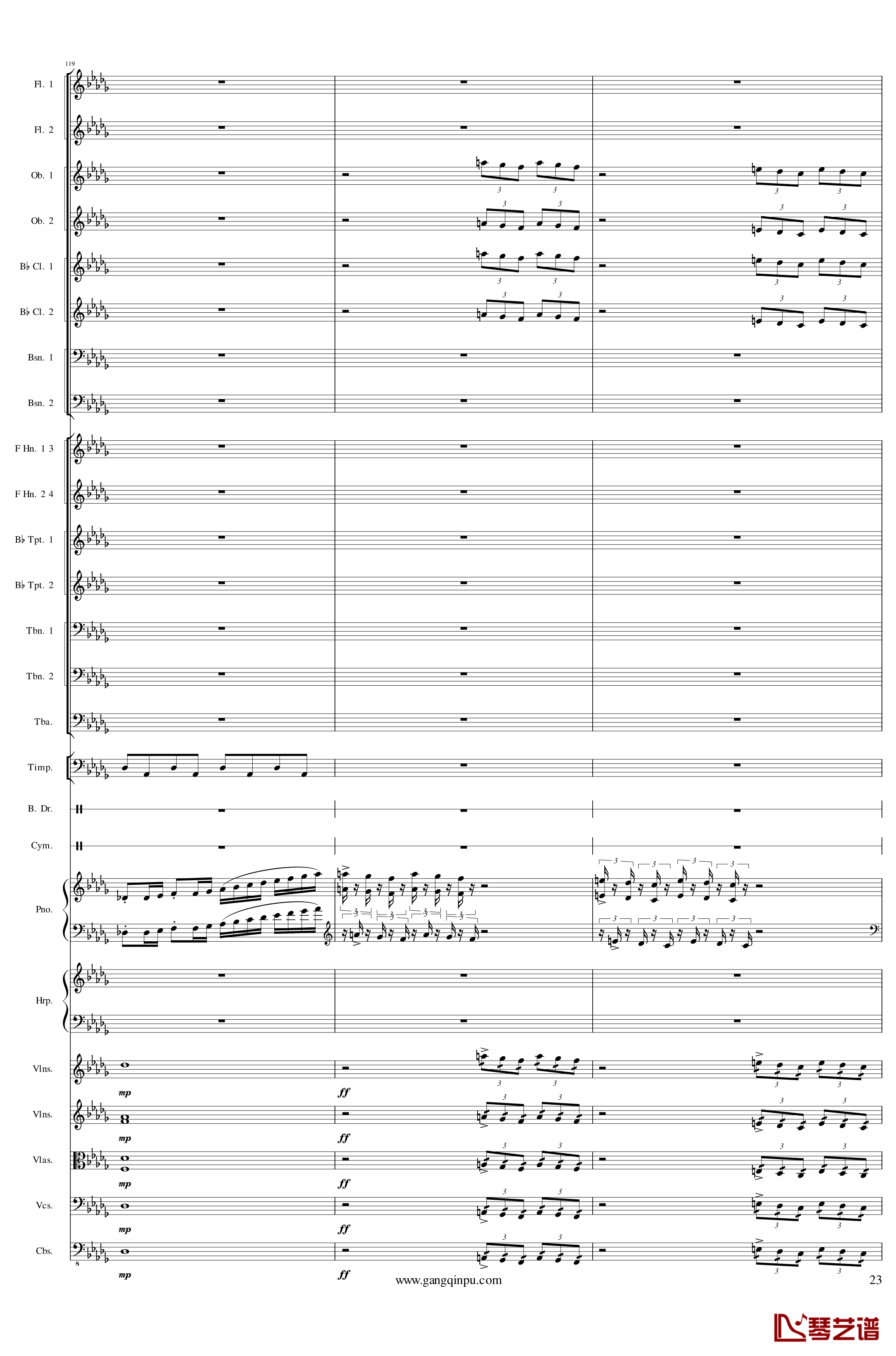 Piano Concerto No.6 in sharp F Minor Op.57 II钢琴谱-一个球23