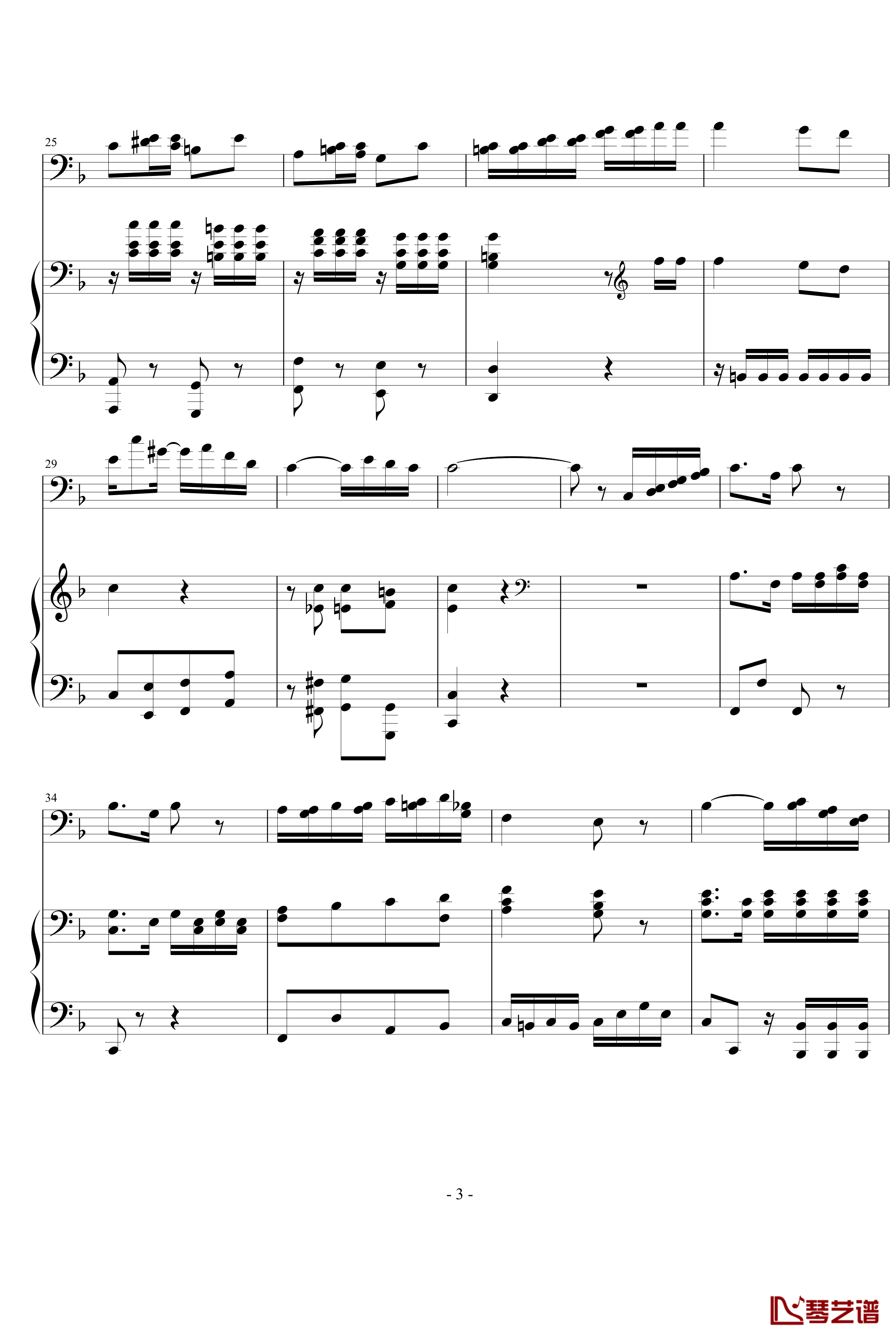 大提琴协奏曲钢琴谱-海顿3