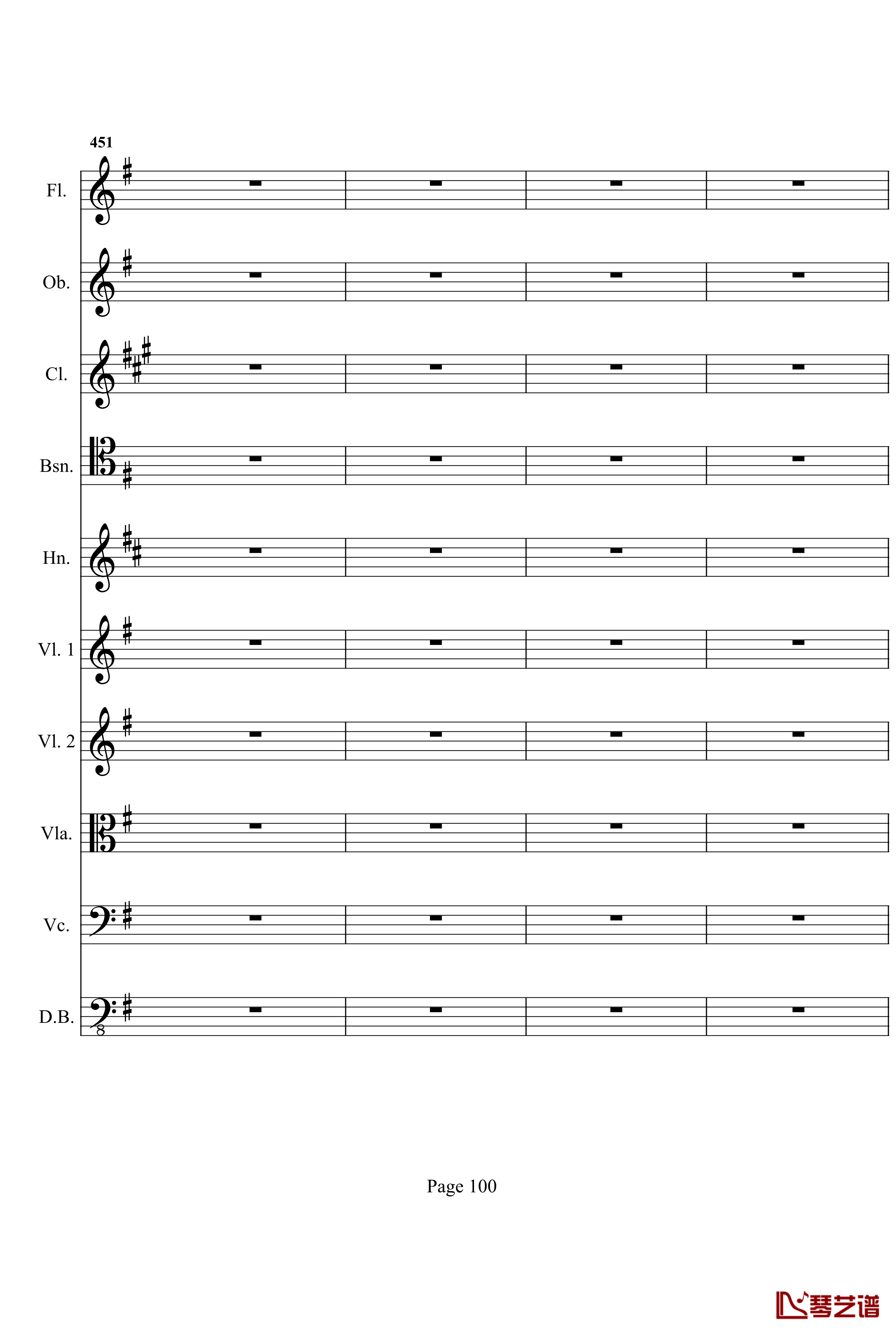 奏鸣曲之交响钢琴谱- 第十首-Ⅰ-贝多芬-beethoven100