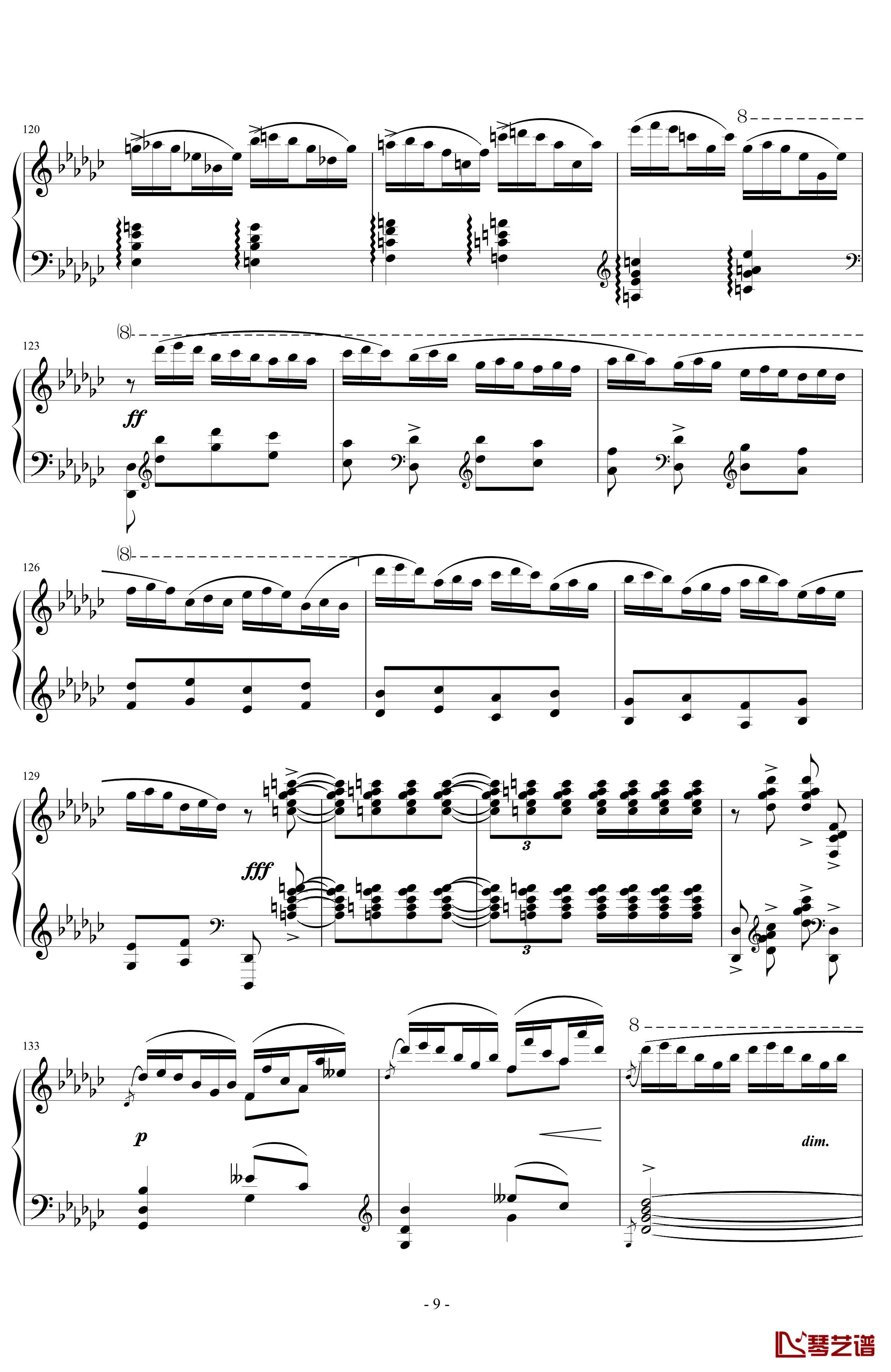 《练习曲Op.25 No.3》钢琴谱-阿连斯基-希望能为大家带来惊喜9