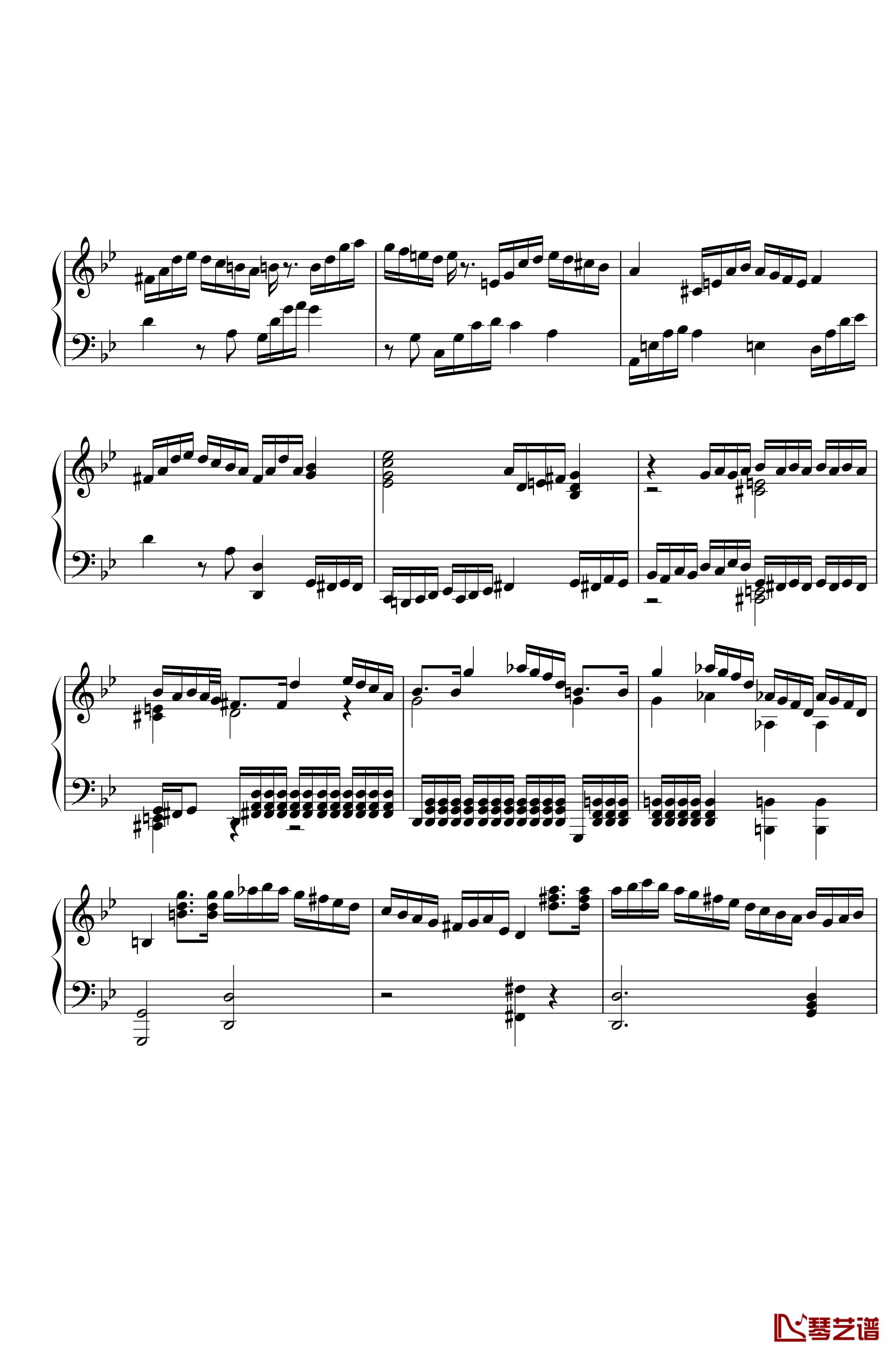 第三钢琴奏鸣曲第一乐章钢琴谱-nzh19346