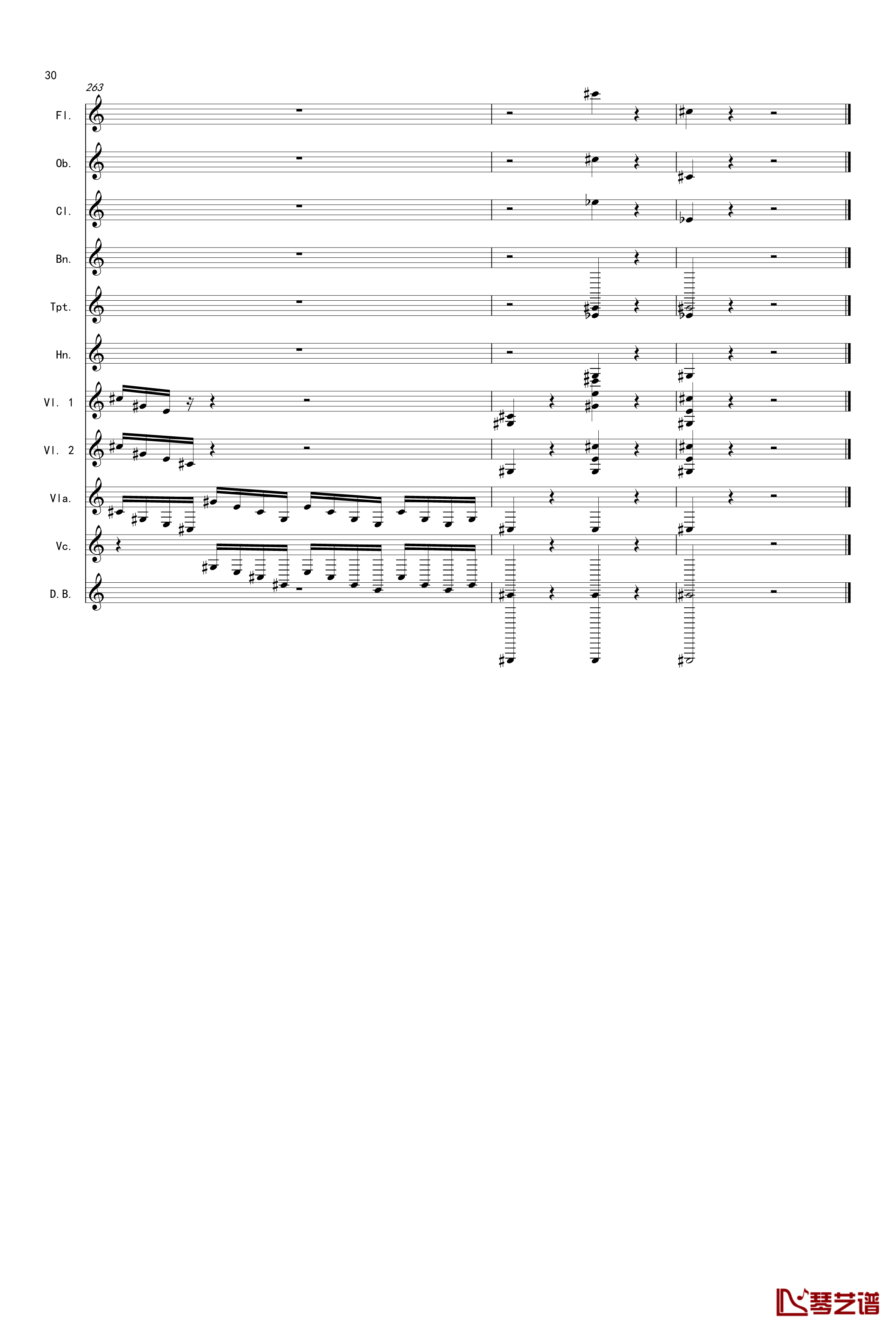 奏鸣曲之交响第14首Ⅲ钢琴谱-贝多芬-beethoven30