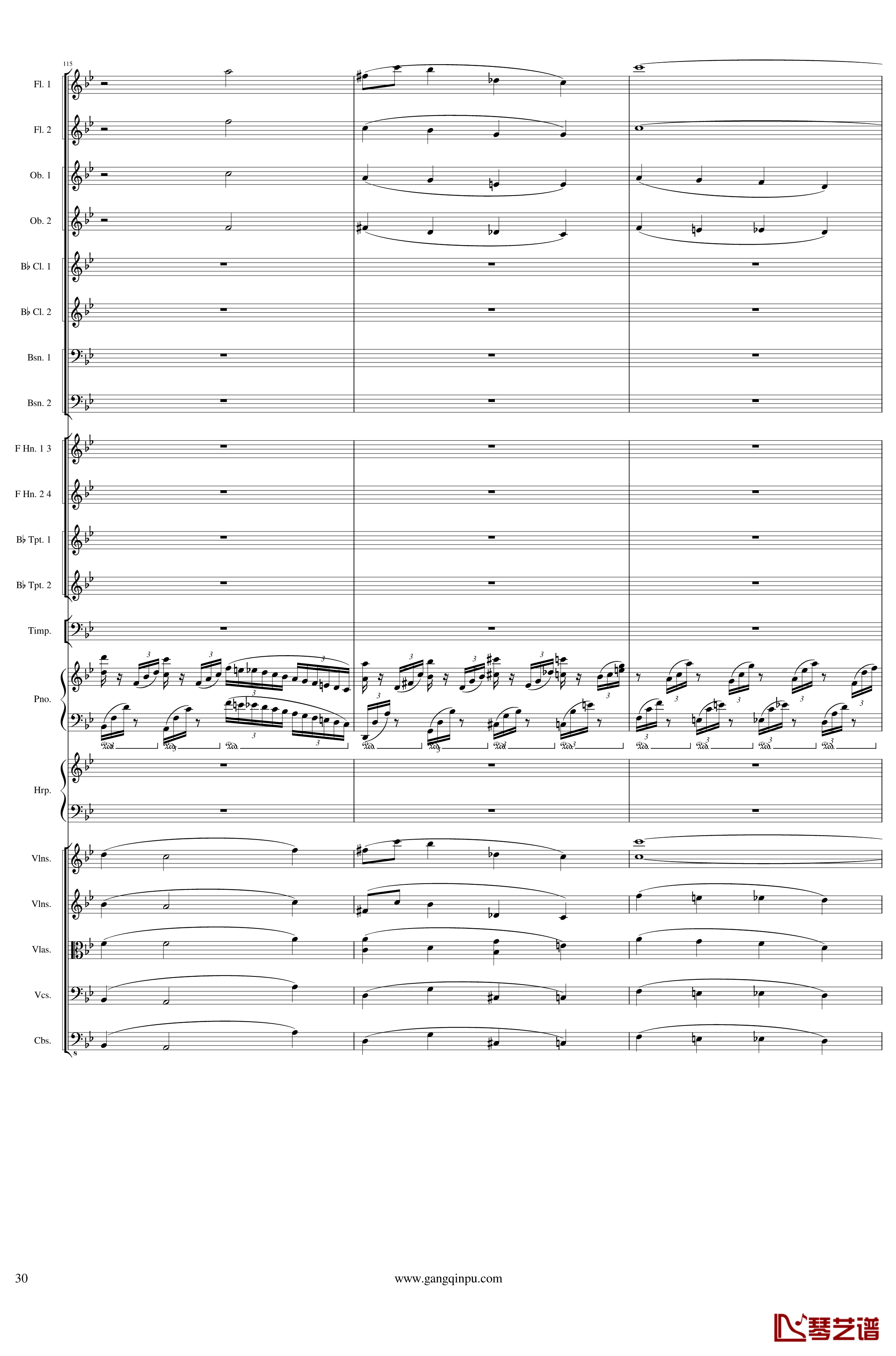 Symphonic Poem No.3, Op.91 Part 1钢琴谱-一个球30