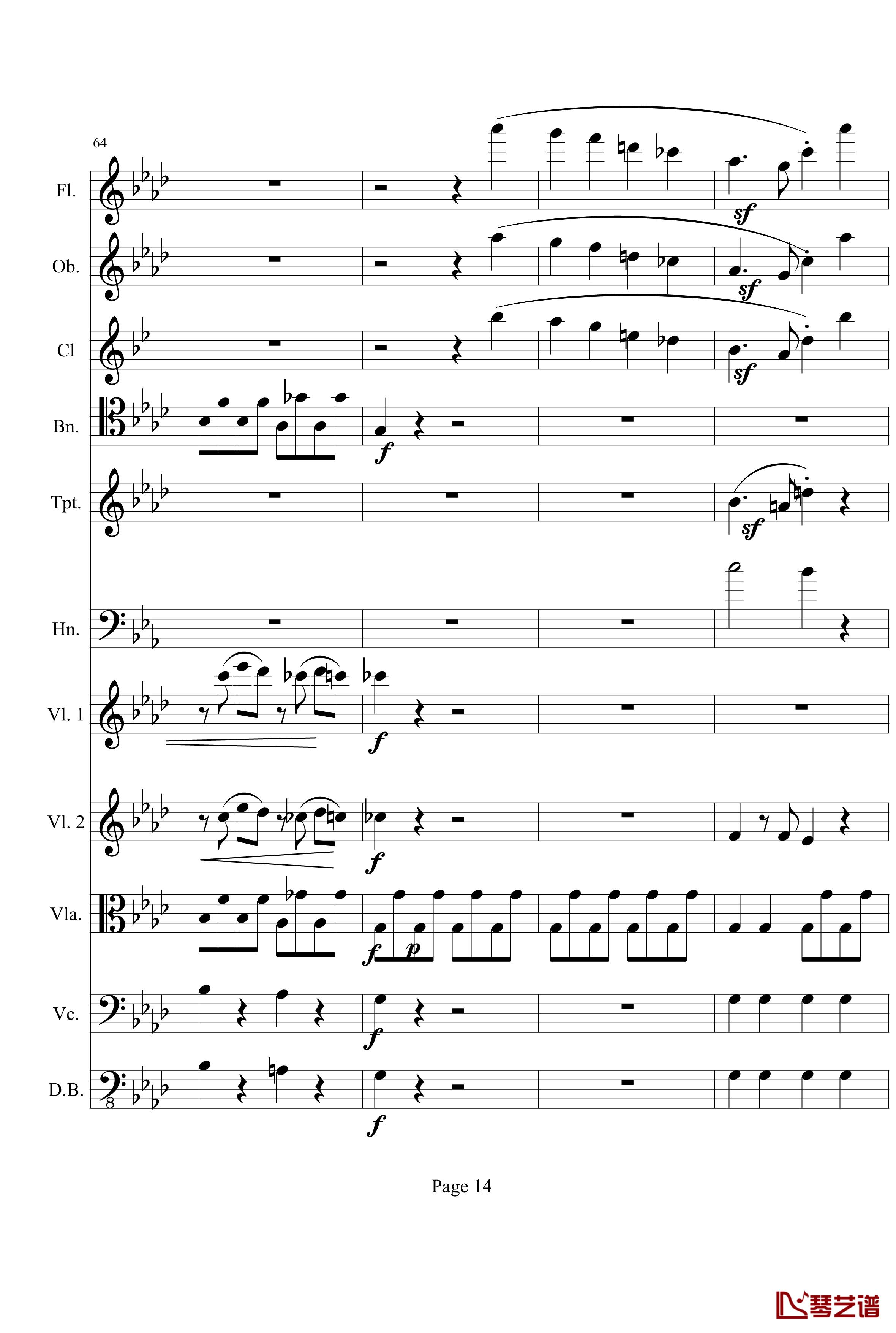奏鸣曲之交响钢琴谱-第1首-Ⅰ-贝多芬-beethoven14