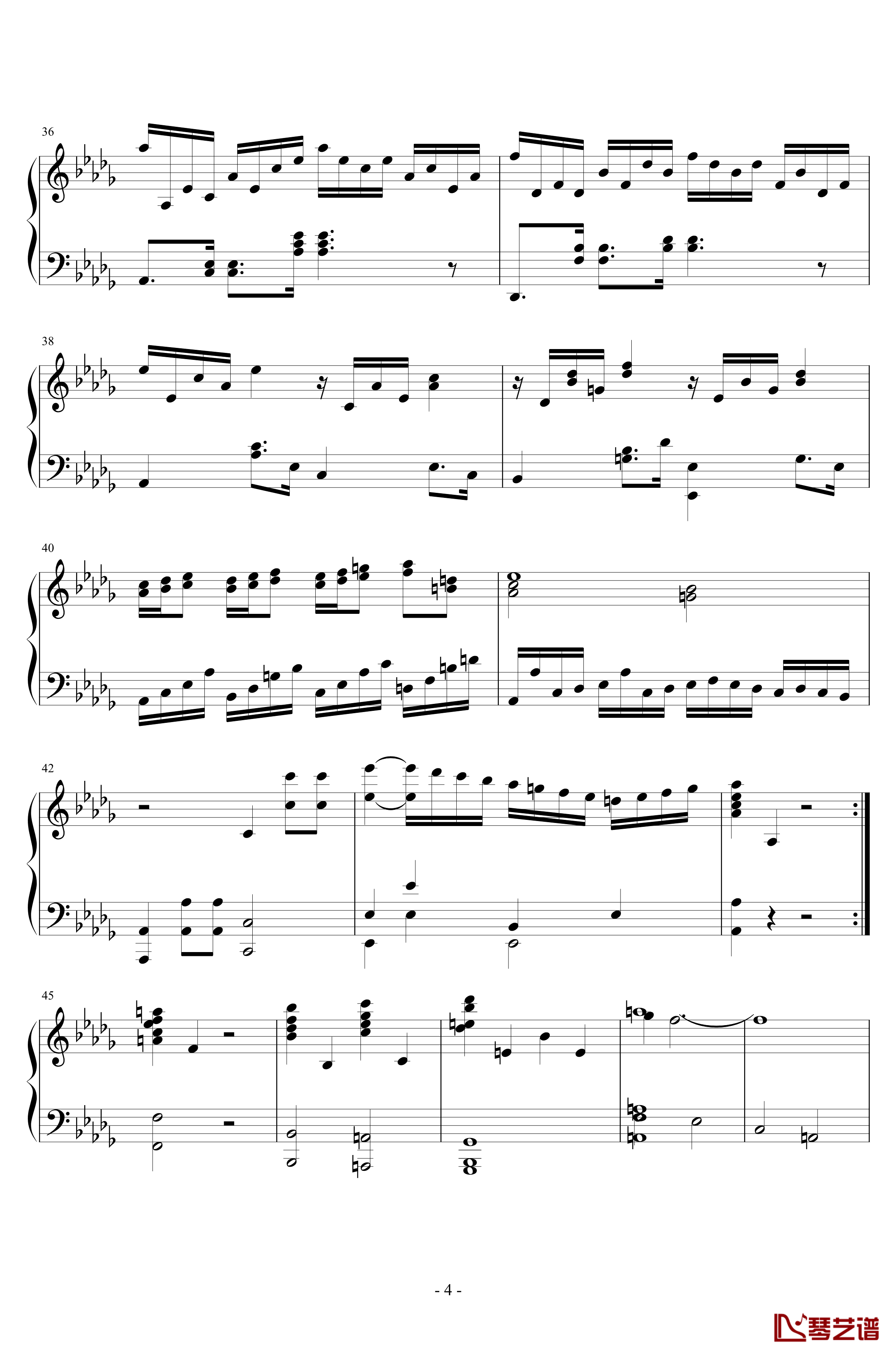 第二钢琴奏鸣曲第一乐章钢琴谱-nzh19344