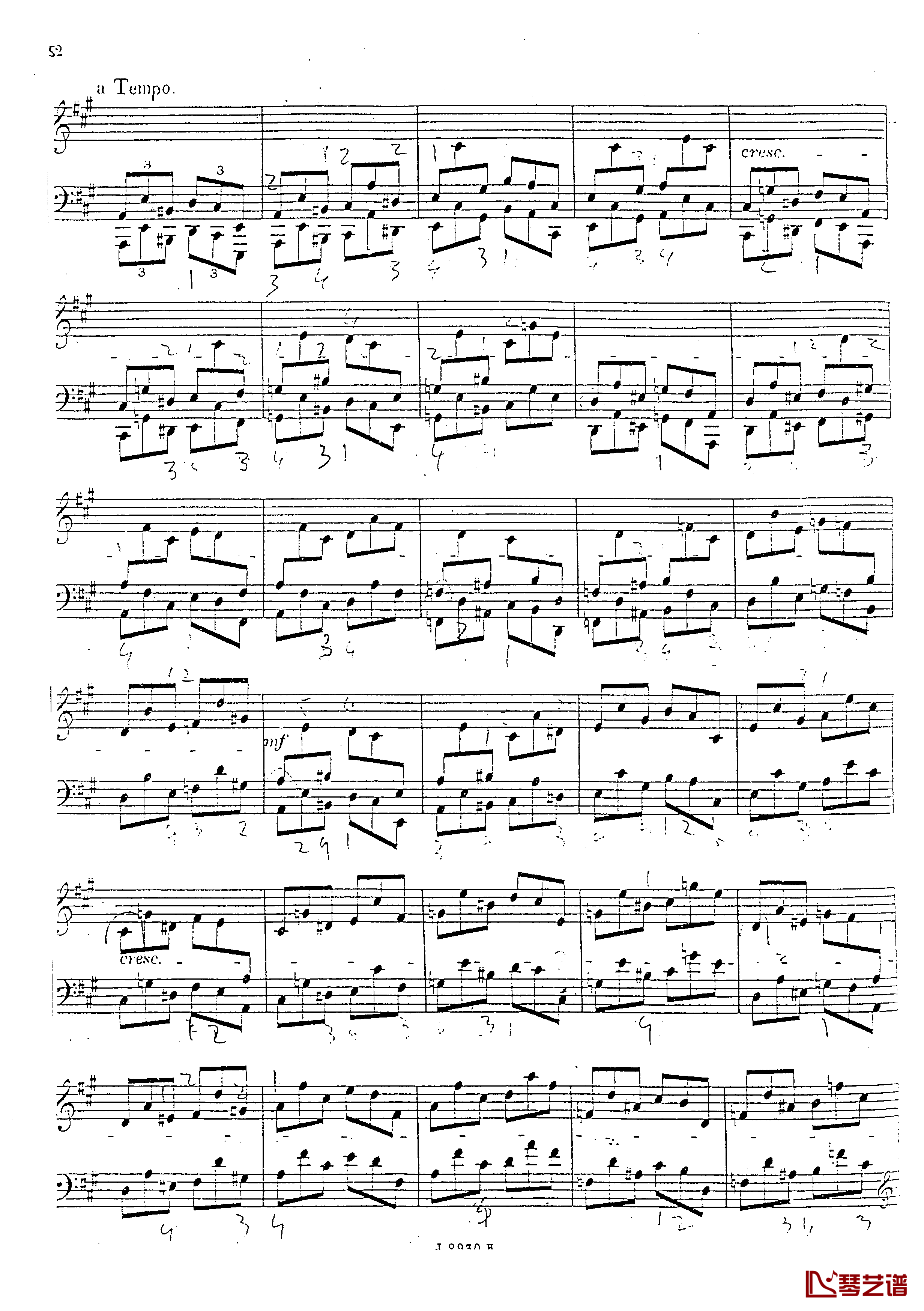 a小调第四钢琴奏鸣曲钢琴谱-安东 鲁宾斯坦- Op.10053