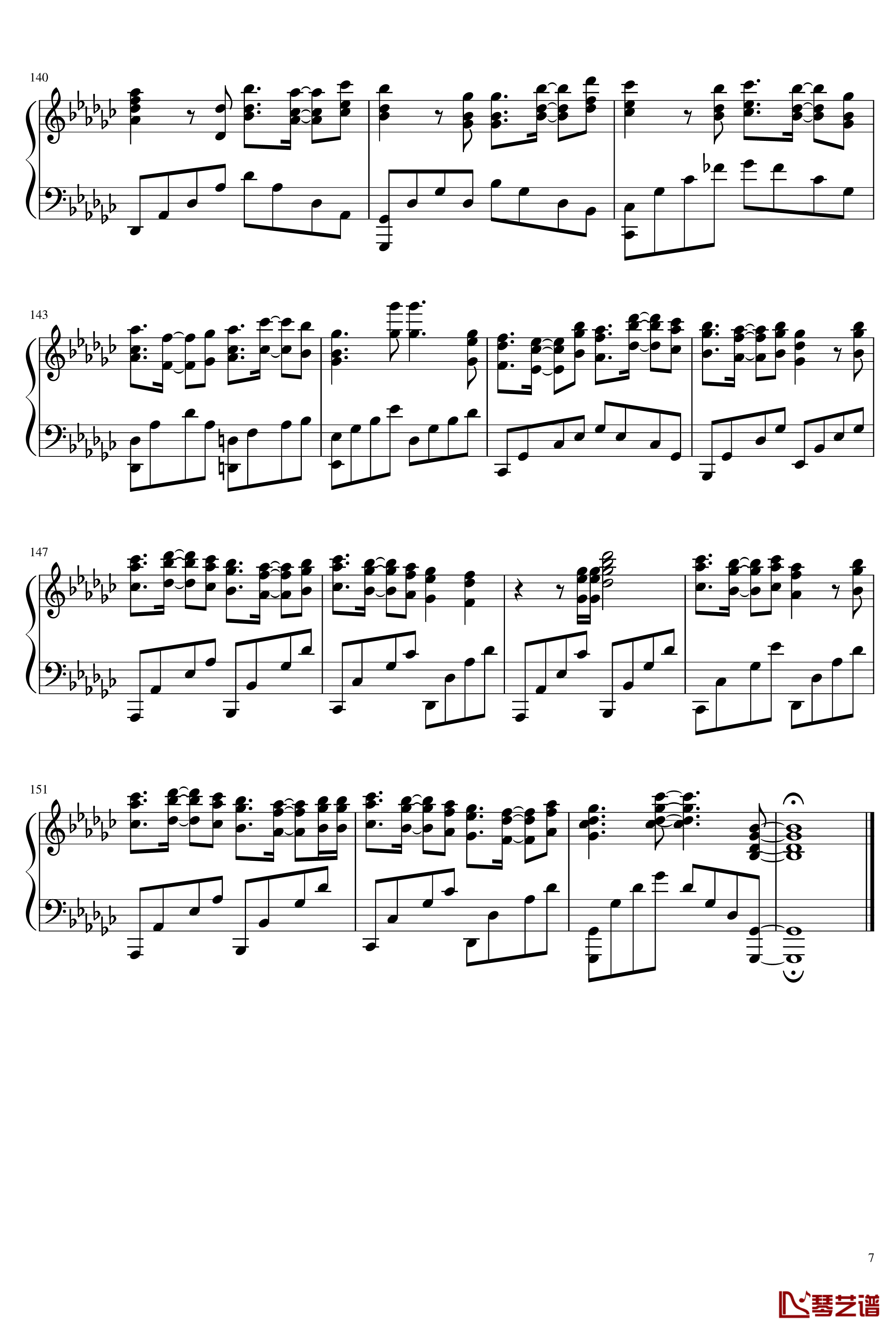 サヨナラの意味钢琴谱-乃木坂467