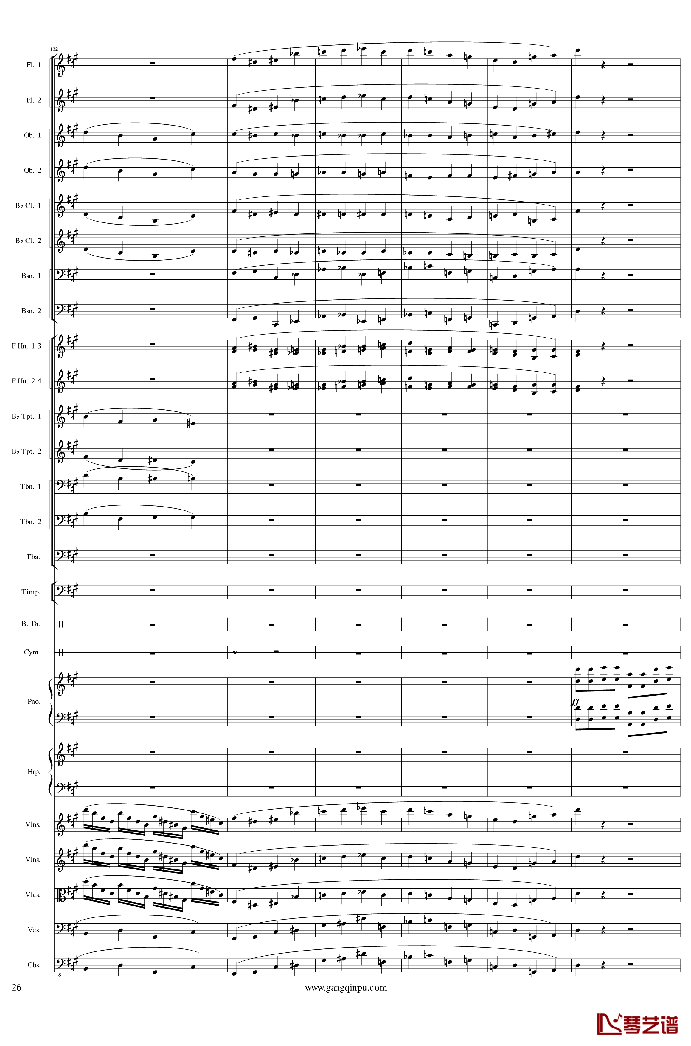 Piano Concerto No.6 in sharp F Minor Op.57 II钢琴谱-一个球26