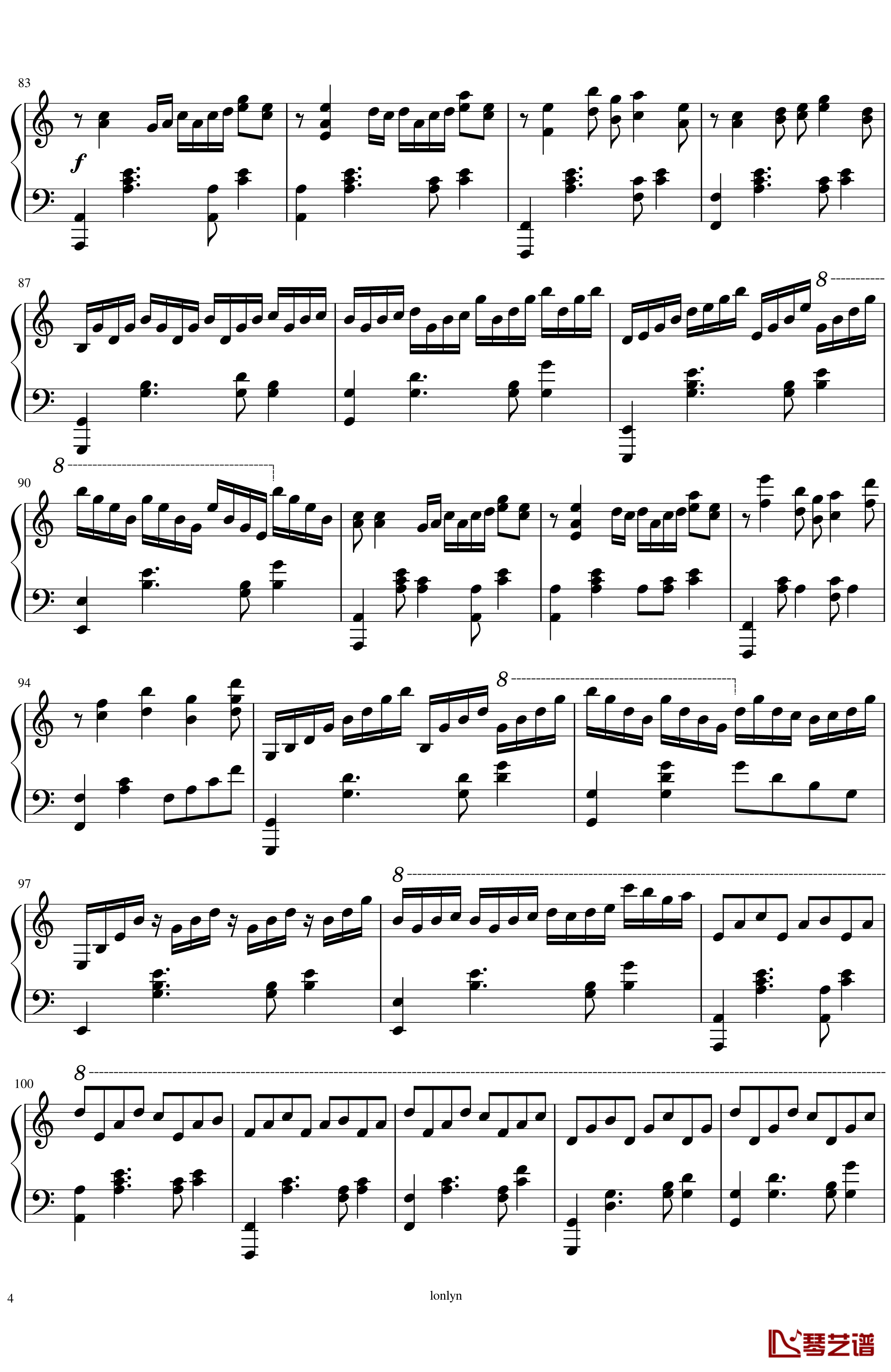 Metheus钢琴谱-ARForest4