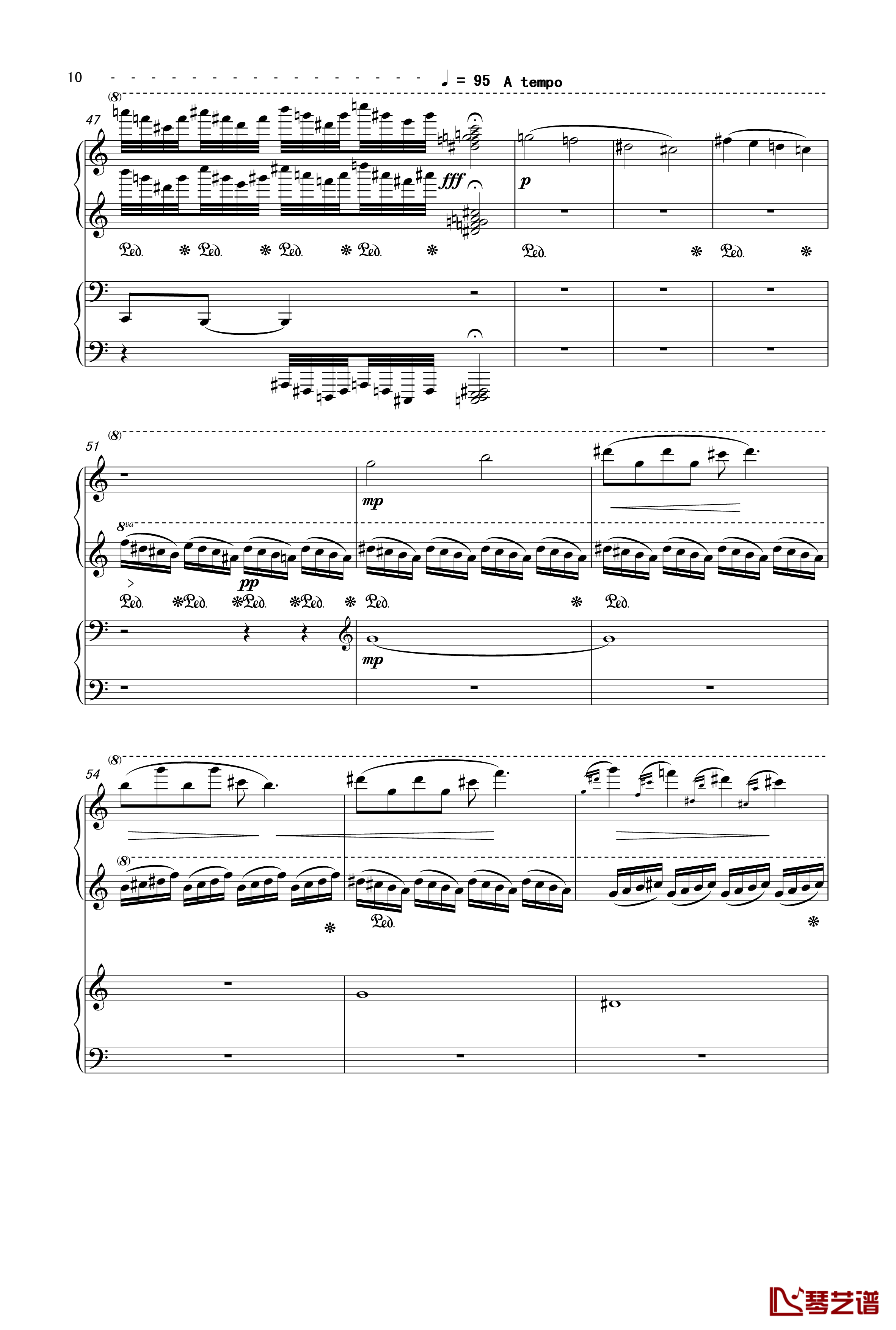 魔镜钢琴谱-曲乐曲乐乐10