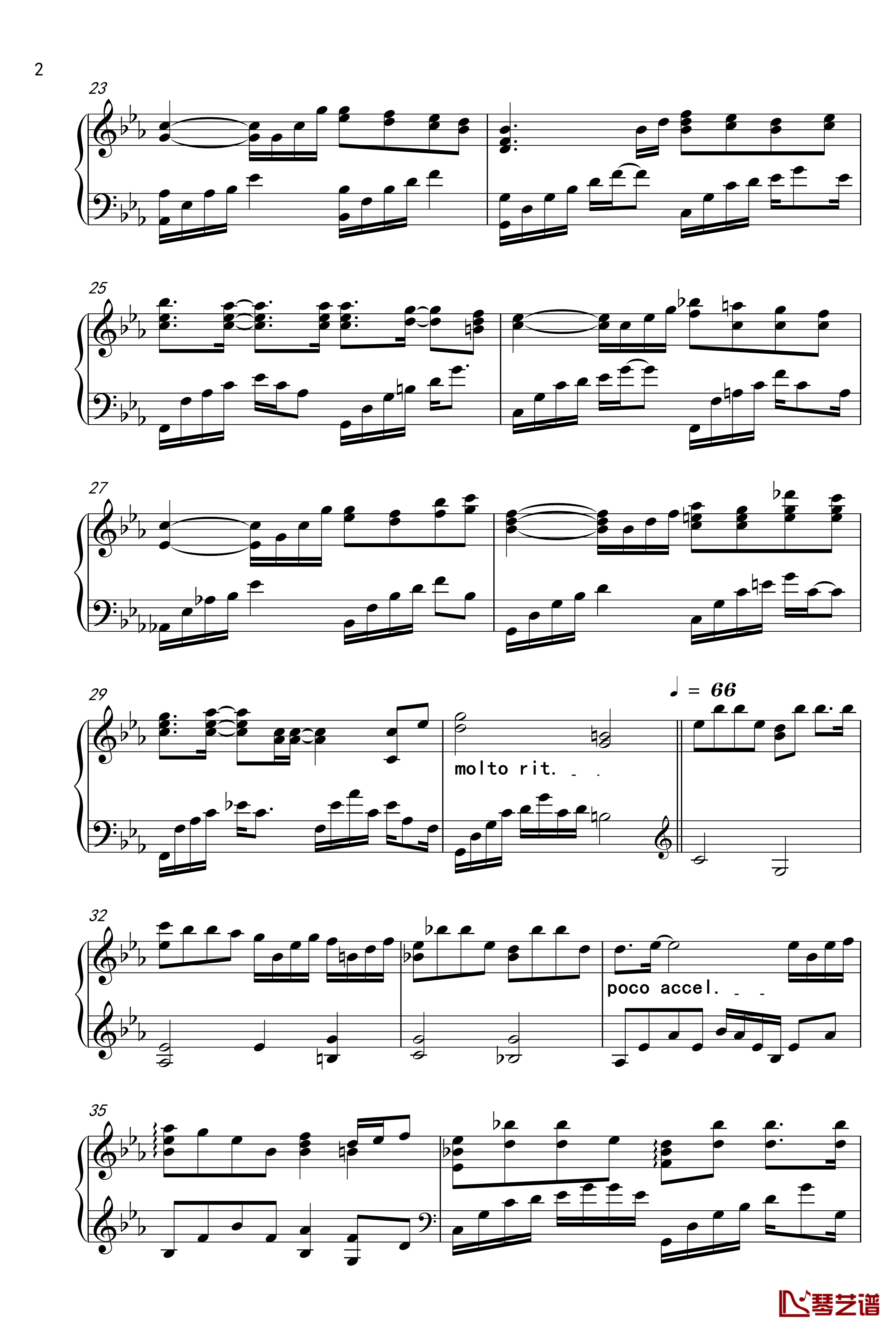 无法实现的约定钢琴谱-V.K2