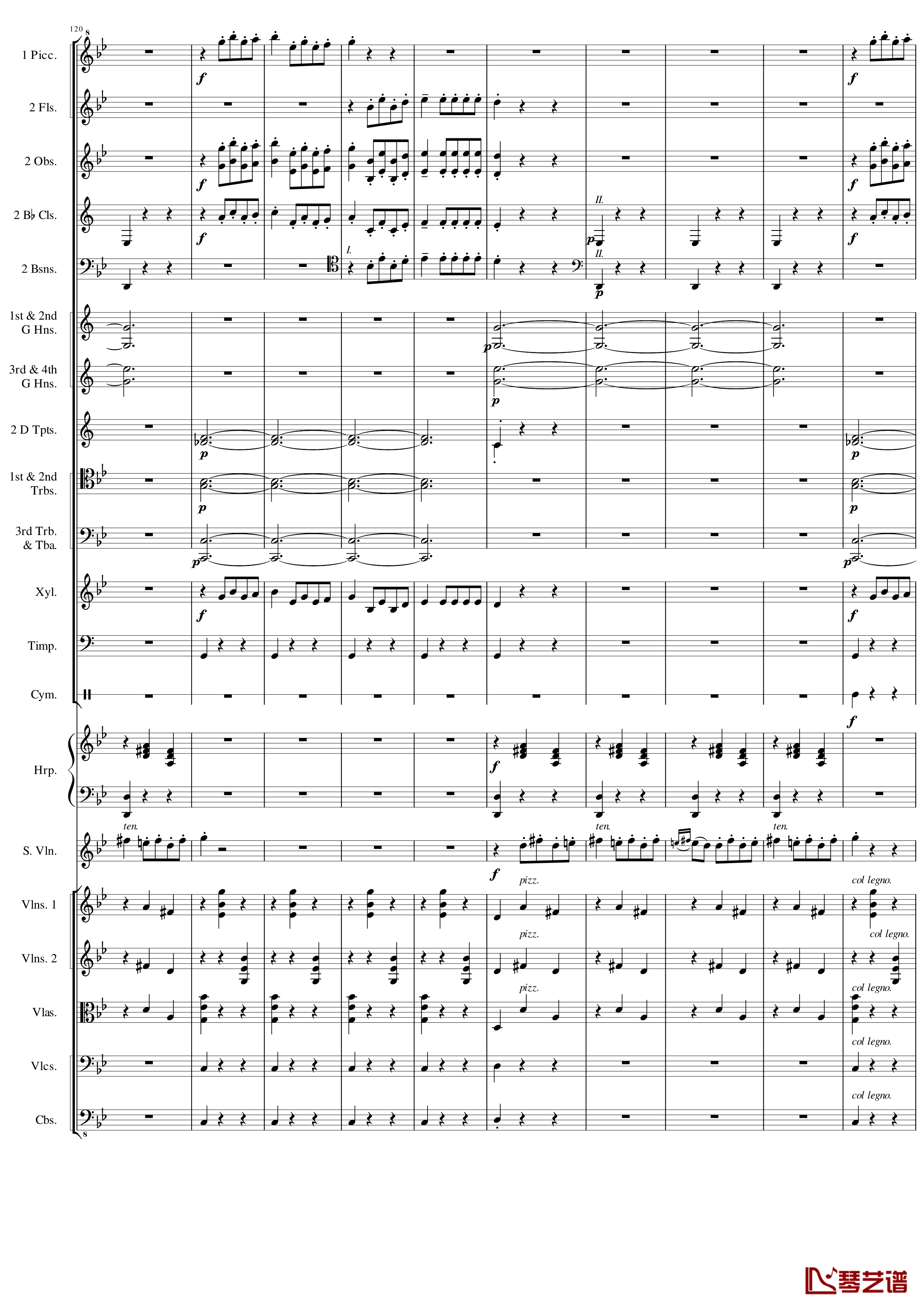 Danse Macabre Op.40钢琴谱-圣桑11