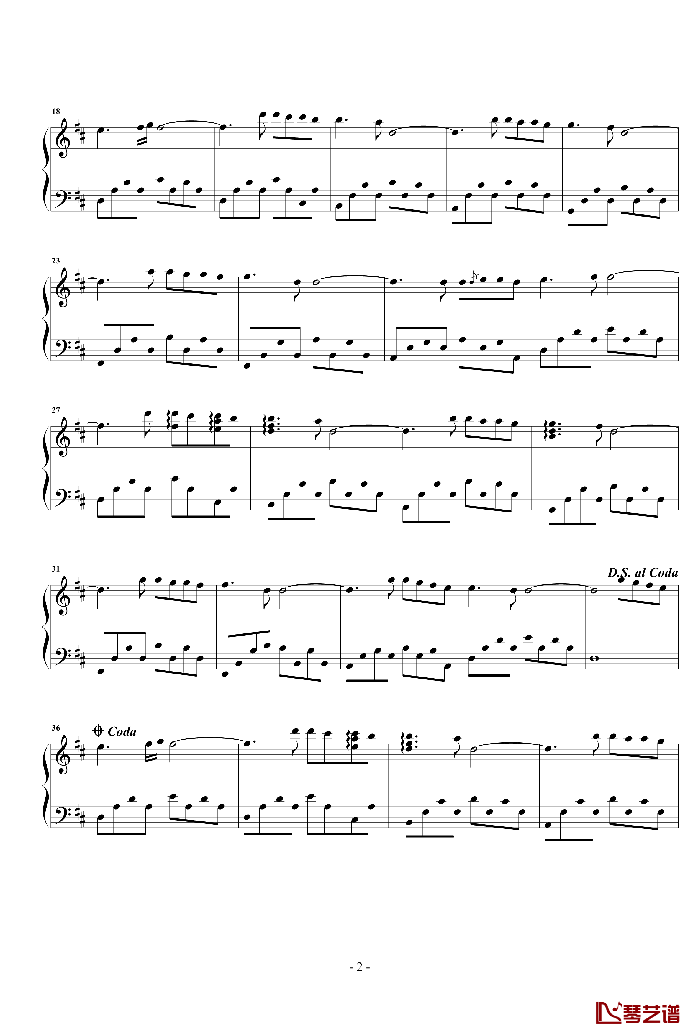 时间会遗忘钢琴谱-Yiruma2