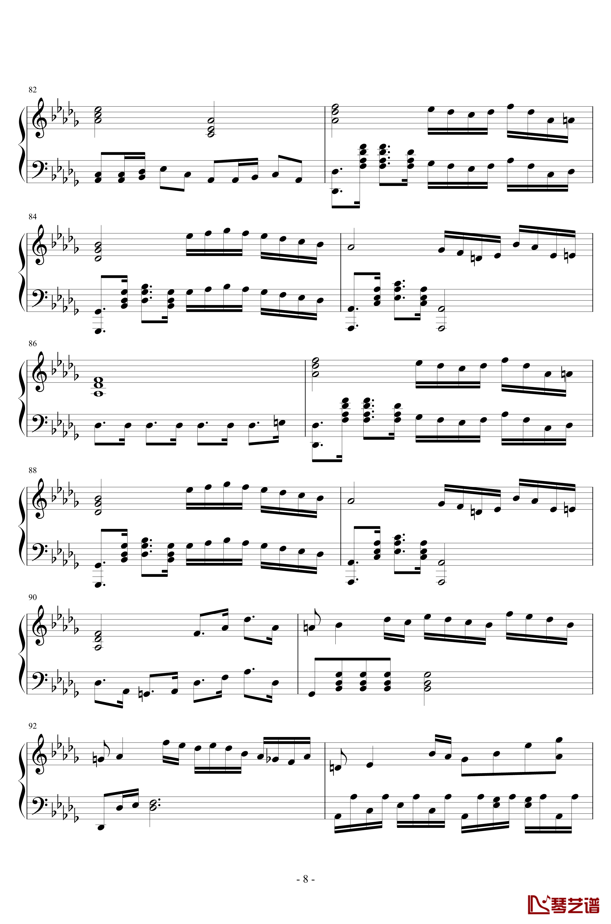 第二钢琴奏鸣曲第一乐章钢琴谱-nzh19348
