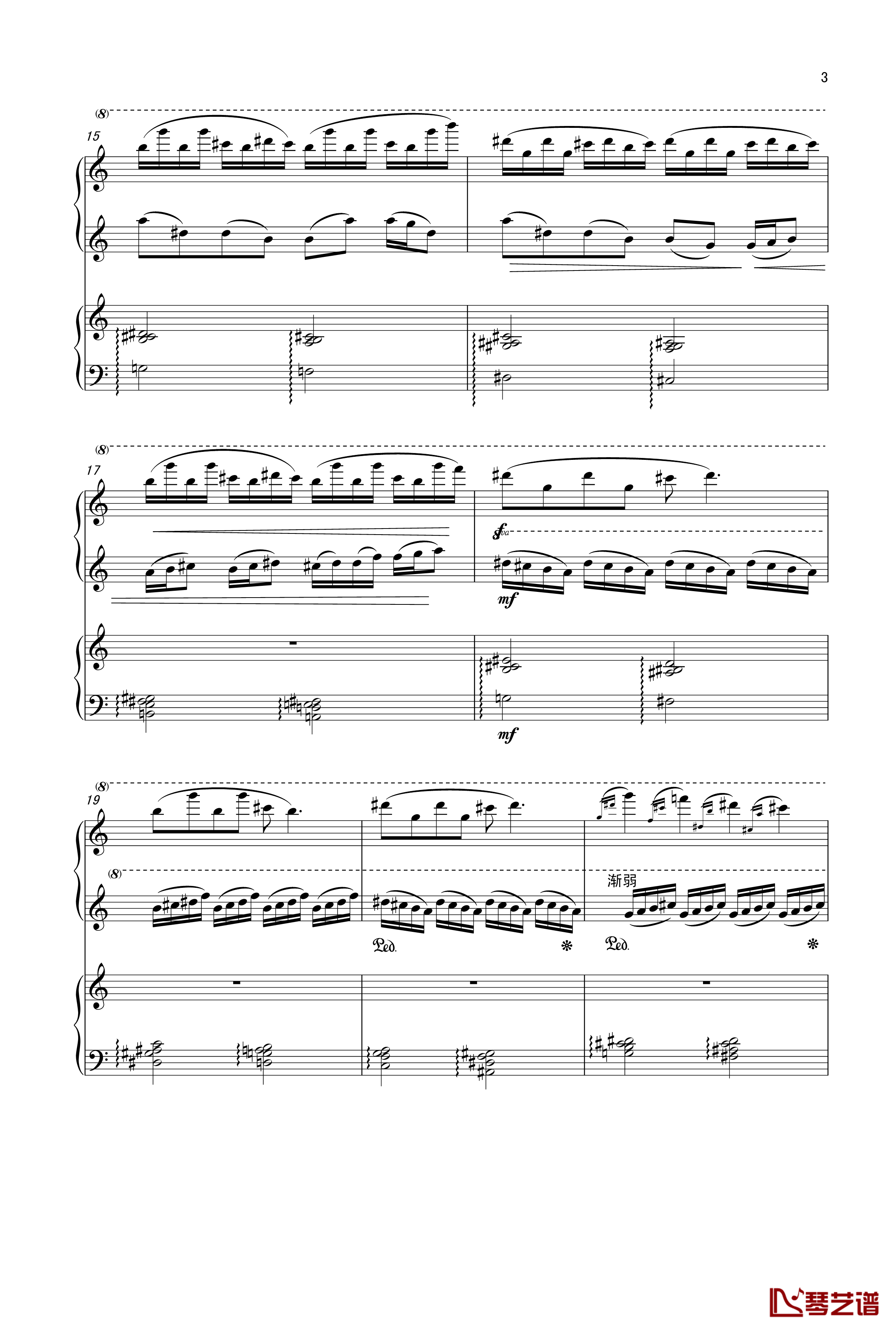 魔镜钢琴谱-曲乐曲乐乐3