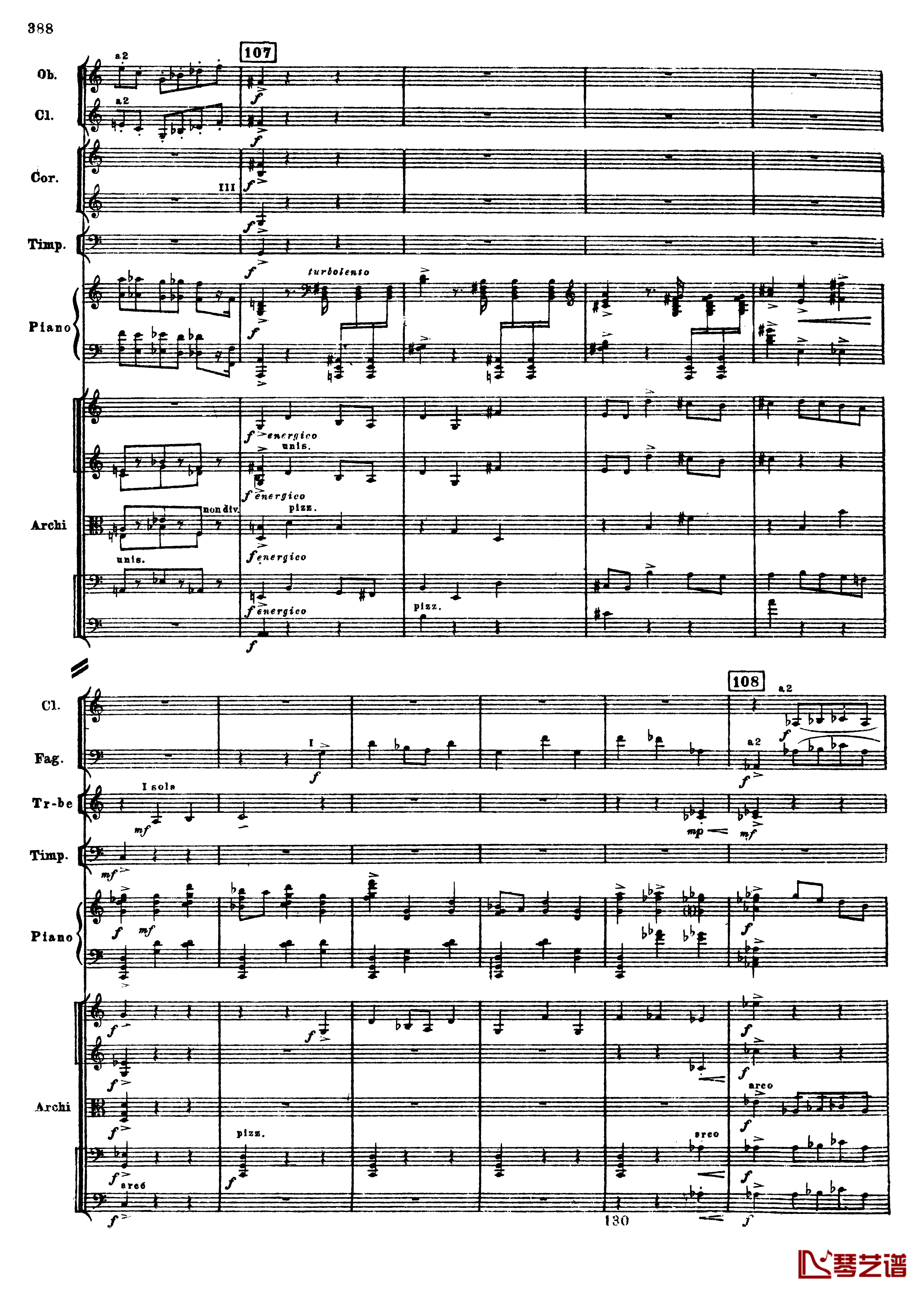 普罗科菲耶夫第三钢琴协奏曲钢琴谱-总谱-普罗科非耶夫120