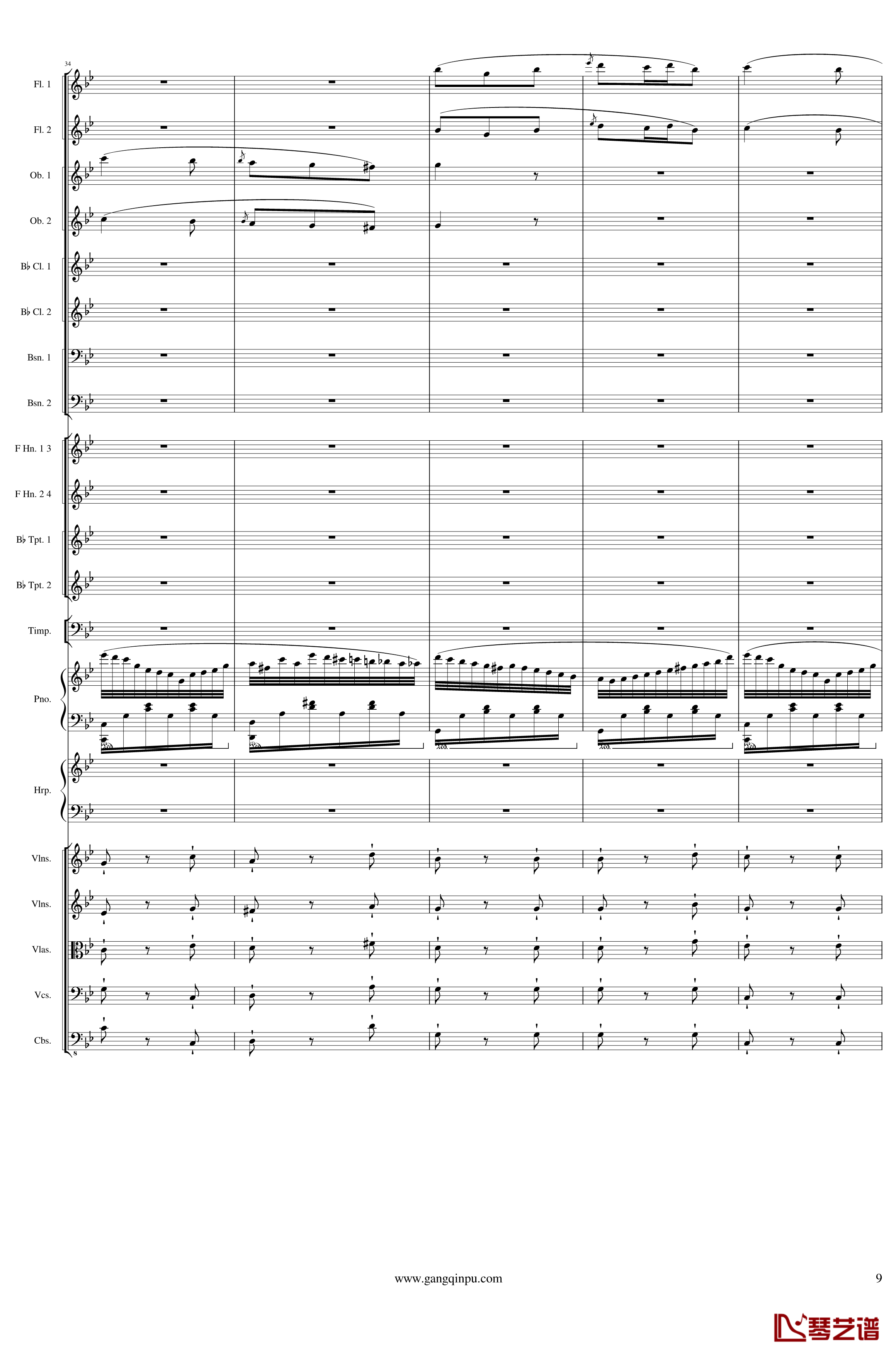 Symphonic Poem No.3, Op.91 Part 1钢琴谱-一个球9