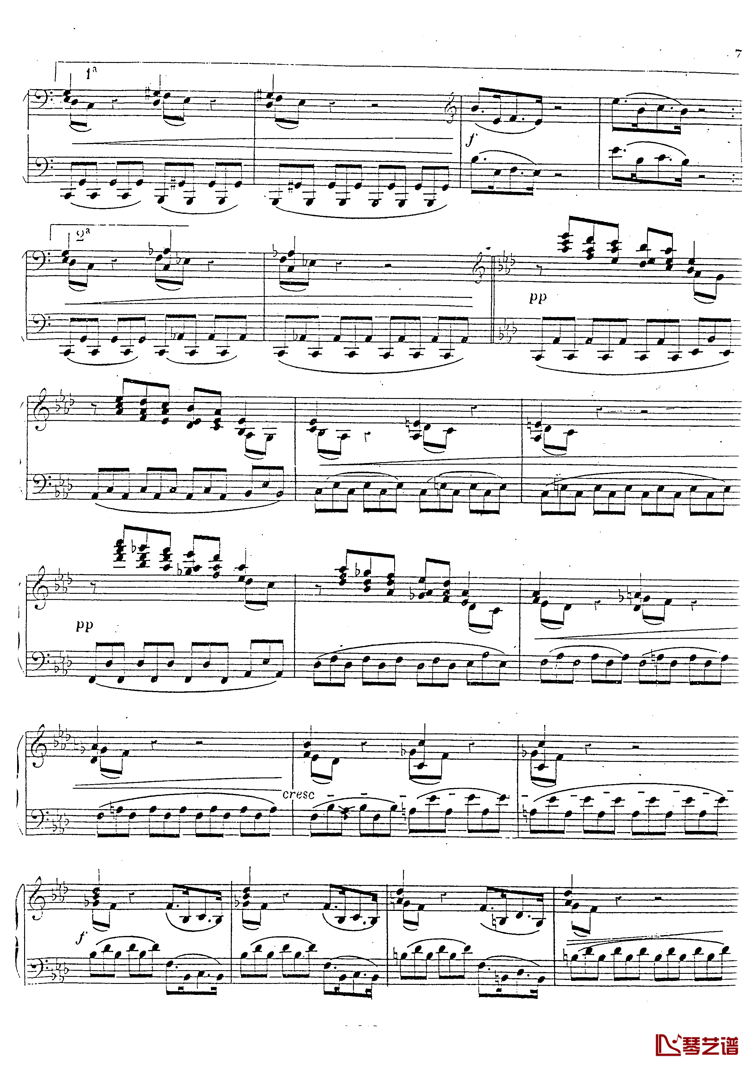 a小调第四钢琴奏鸣曲钢琴谱-安东 鲁宾斯坦- Op.1008