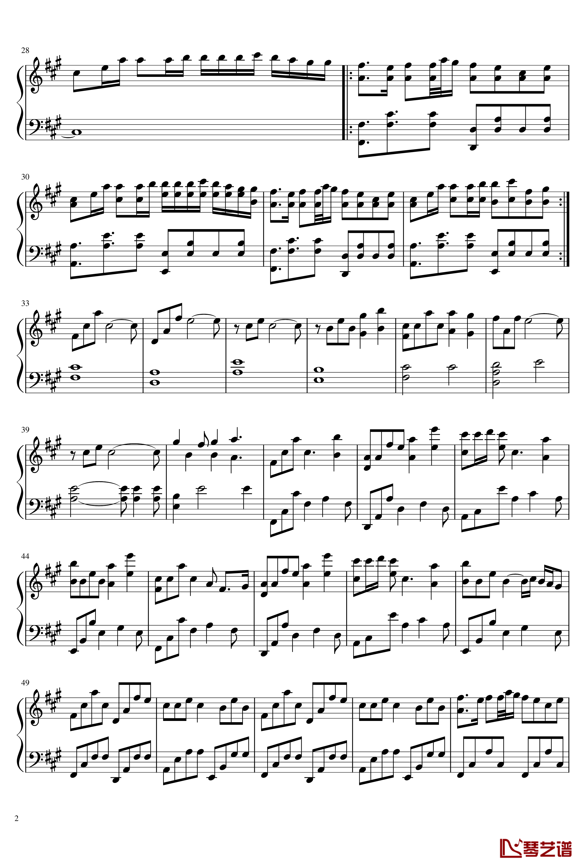 Alan Walker钢琴谱-常规2