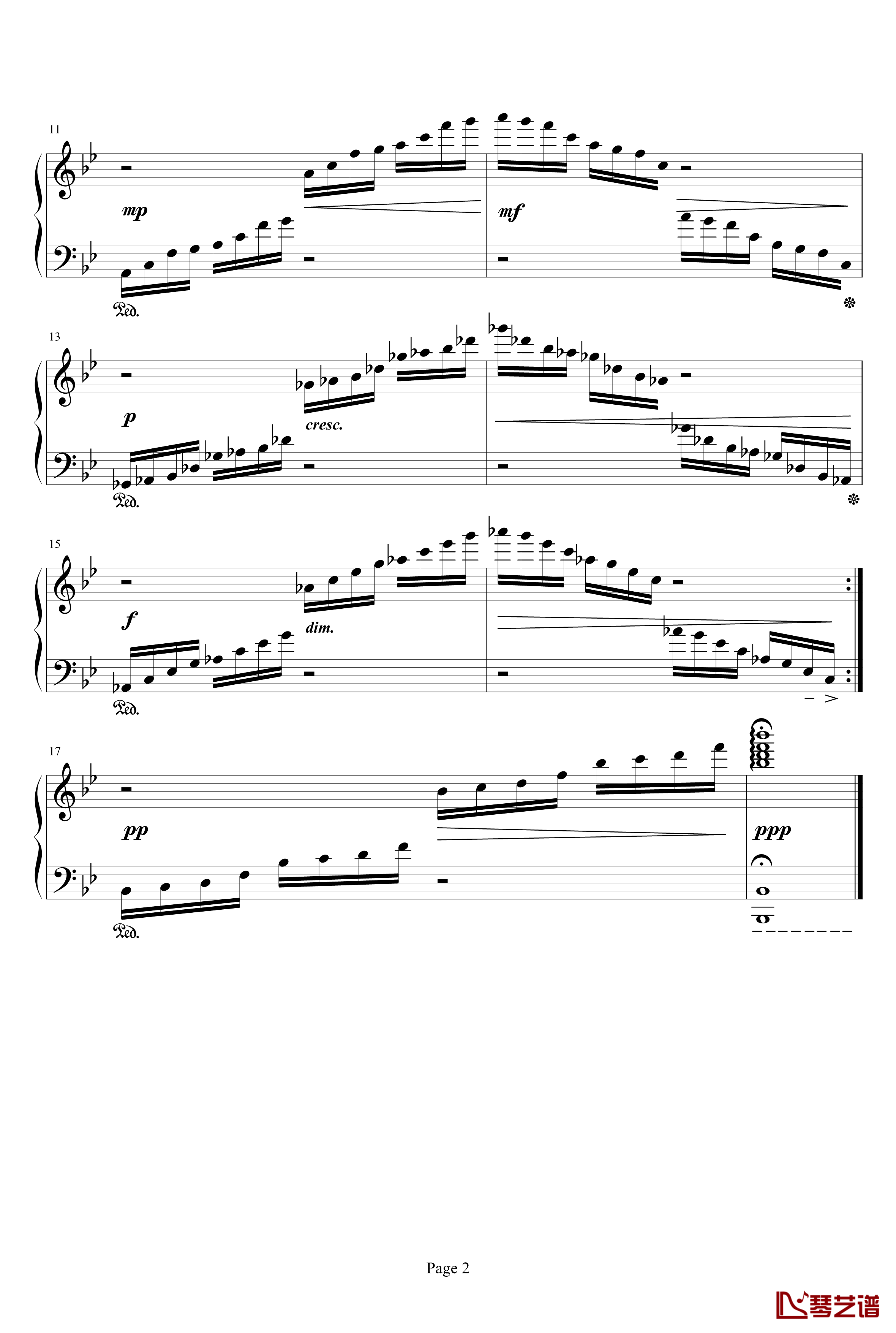 最终幻想水晶序曲钢琴谱-最终幻想2