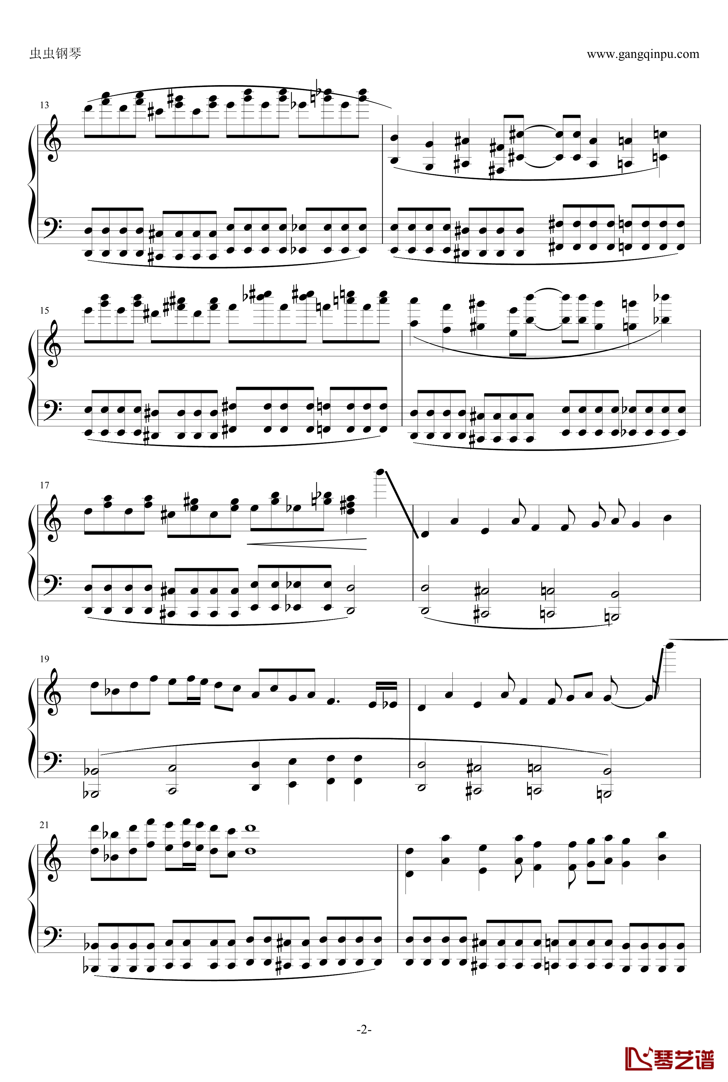 死亡华尔兹钢琴谱-简单版-人类可以弹-最终鬼畜2