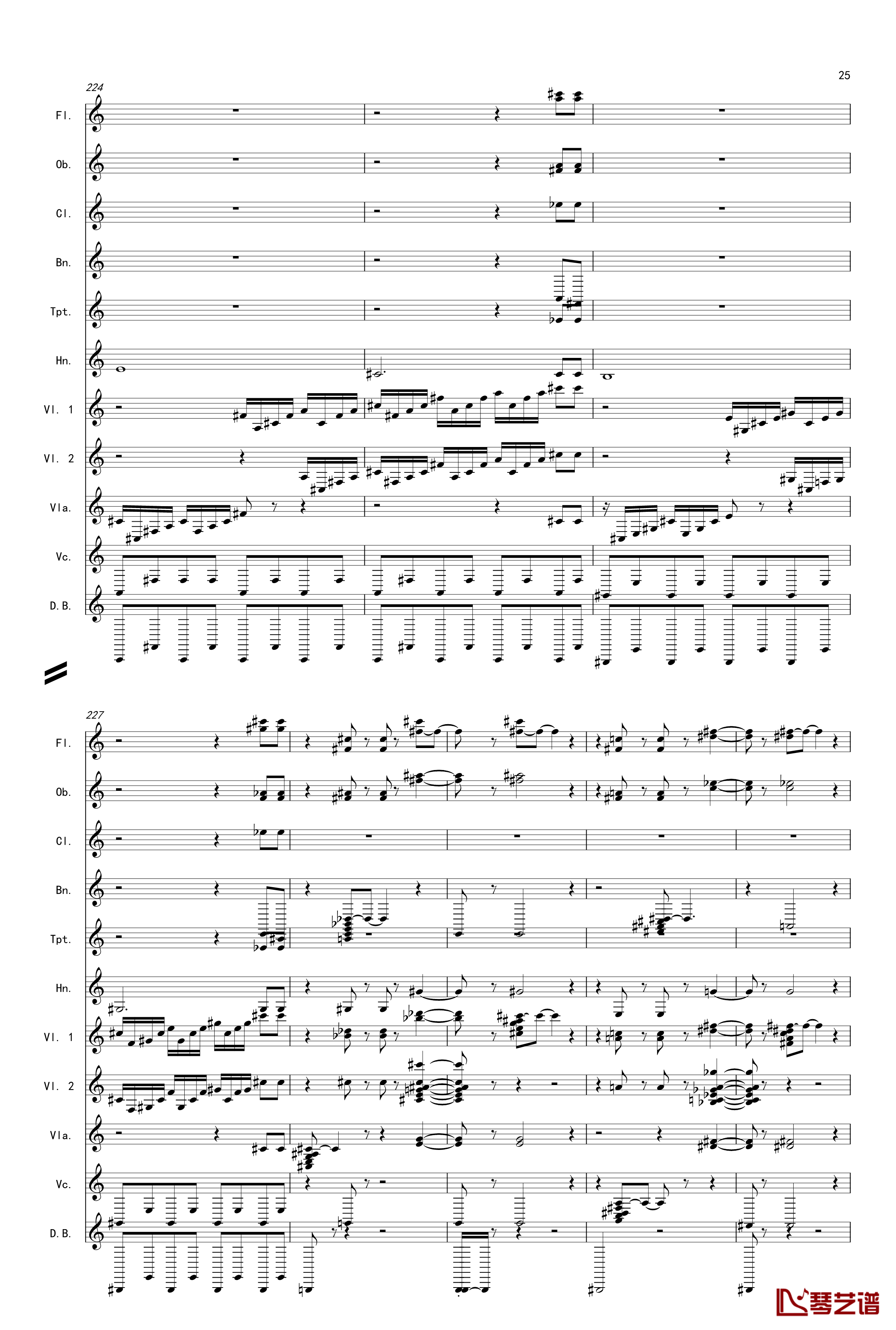 奏鸣曲之交响第14首Ⅲ钢琴谱-贝多芬-beethoven25