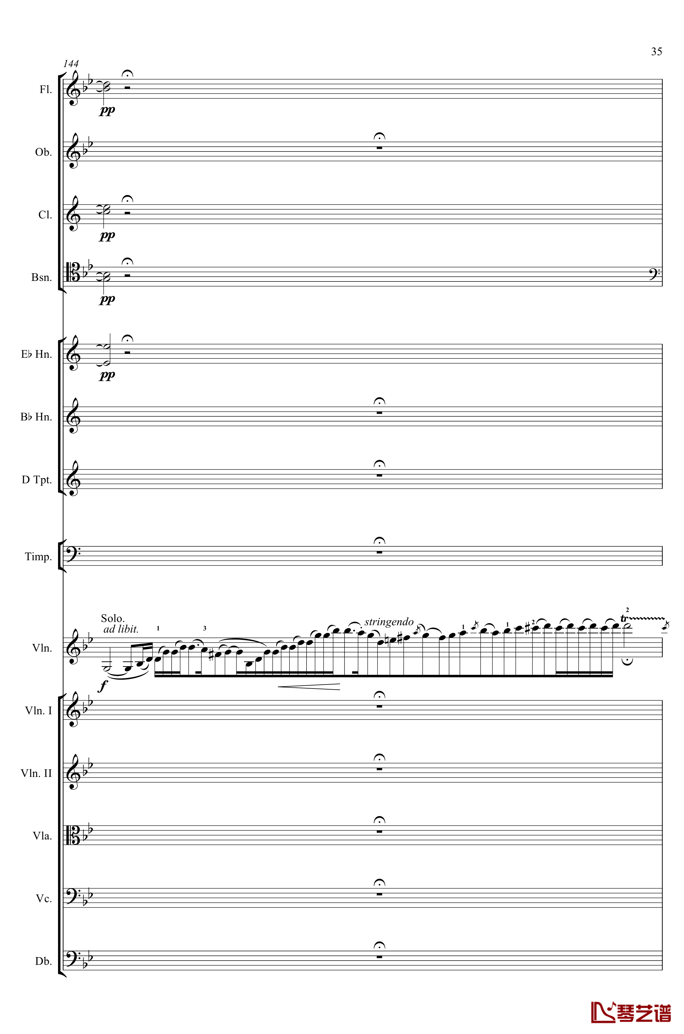 g小调第1小提琴协奏曲Op.26钢琴谱-第一乐章-Max Bruch35