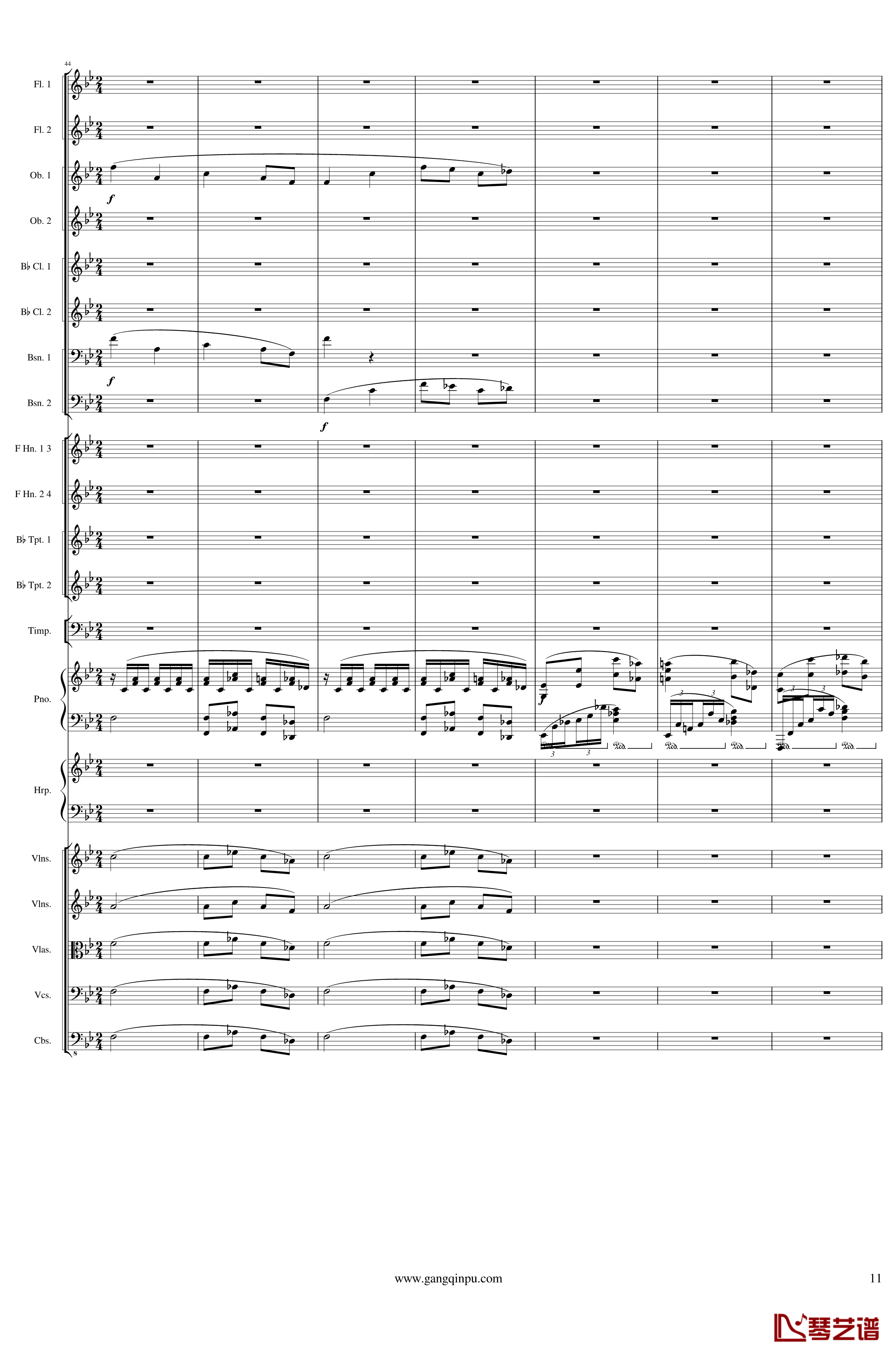 Symphonic Poem No.3, Op.91 Part 1钢琴谱-一个球11