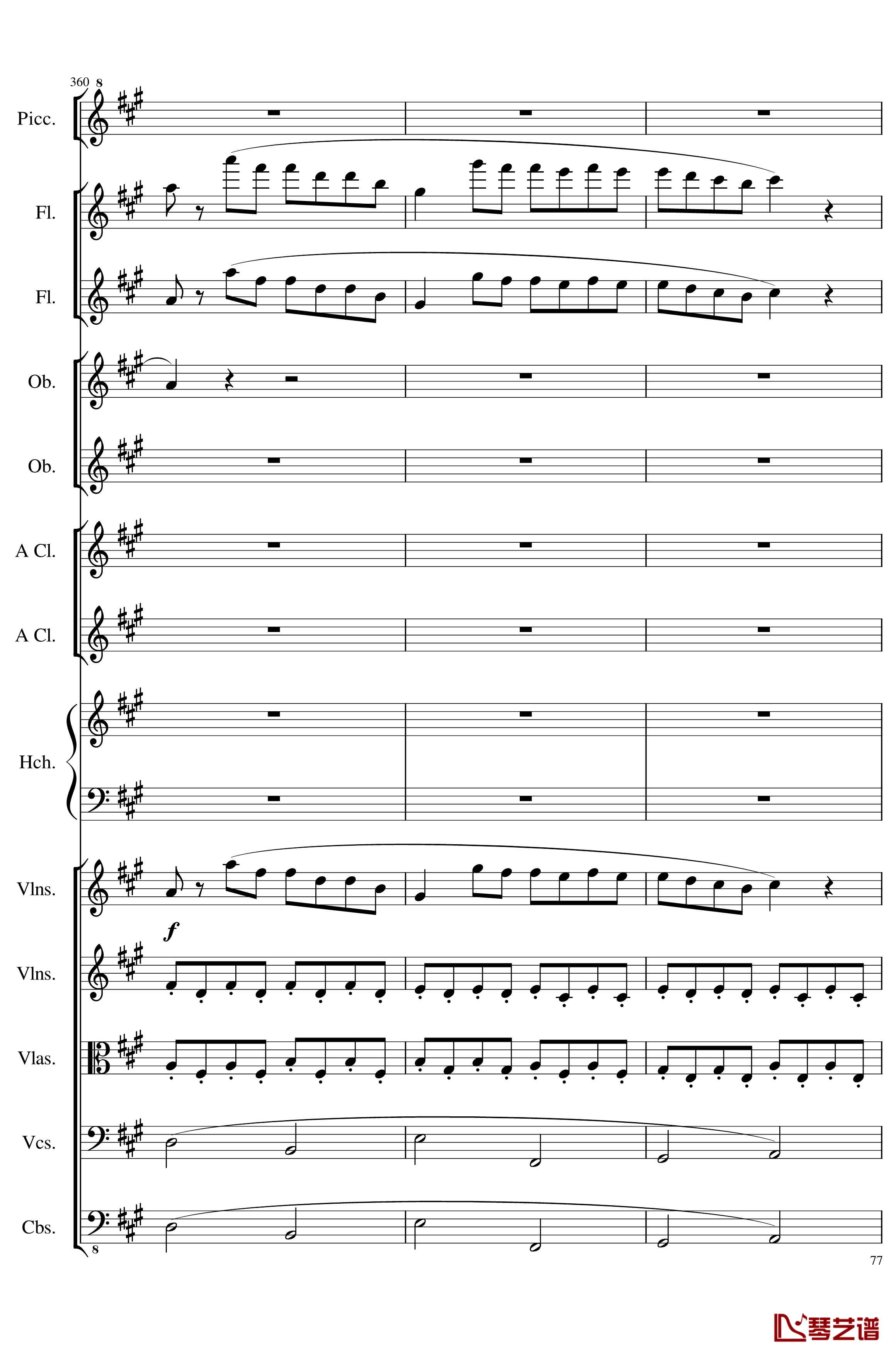 7 Contredanses No.1-7, Op.124钢琴谱-7首乡村舞曲，第一至第七，作品124-一个球77
