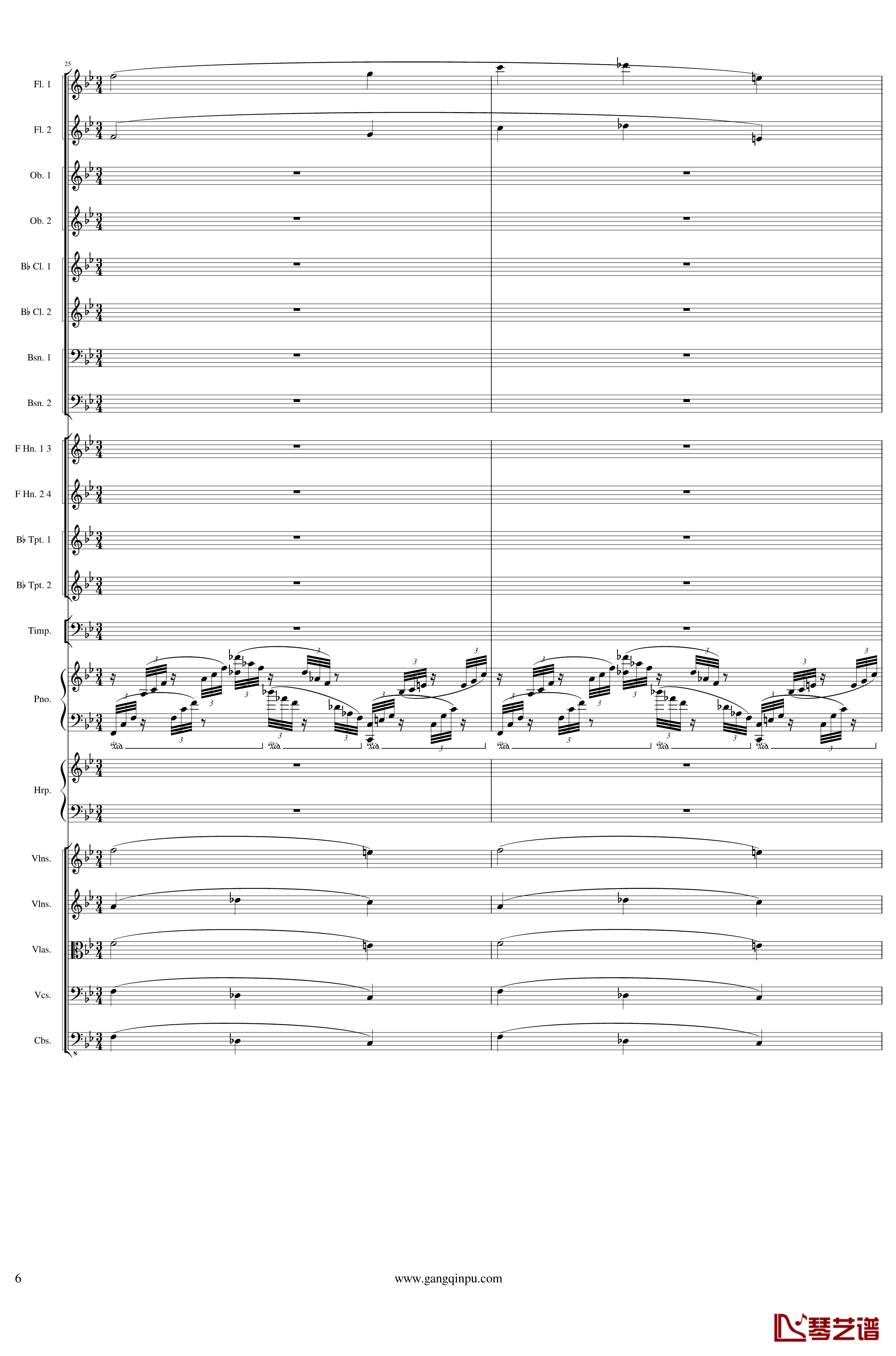 Symphonic Poem No.3, Op.91 Part 1钢琴谱-一个球6