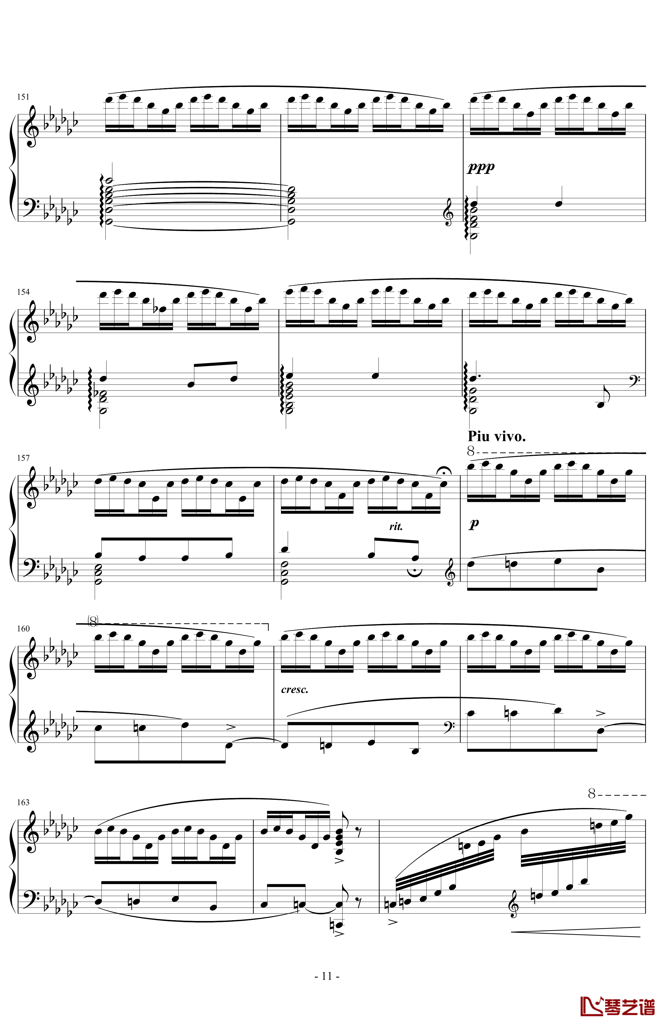 《练习曲Op.25 No.3》钢琴谱-阿连斯基-希望能为大家带来惊喜11