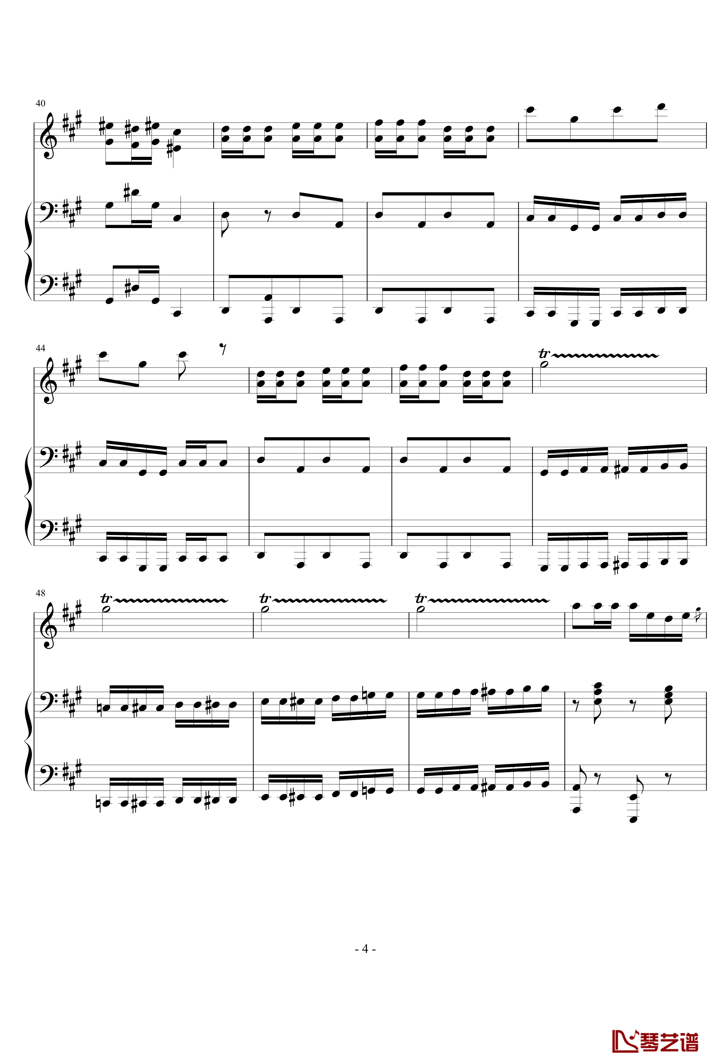 卡门木琴和钢琴钢琴谱-比才-Bizet4