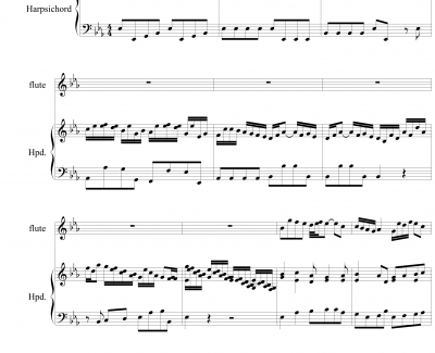 羽管键琴协奏曲BWV1031第一乐章钢琴谱-巴赫-P.E.Bach