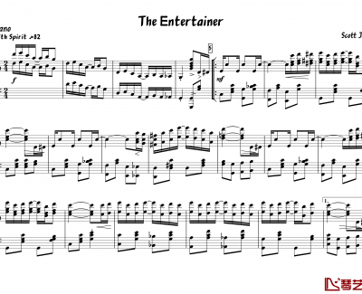 The Entertainer钢琴谱-Scott Joplin