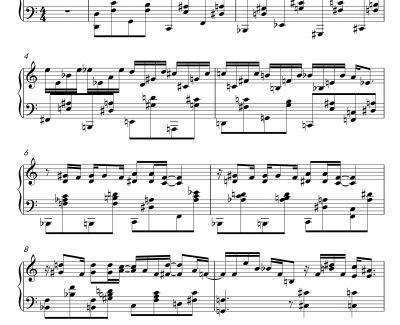 Madness Solo No 1钢琴谱-1900-海上钢琴