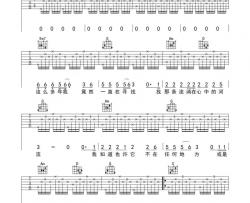 汪峰《河流》吉他谱(G调)-Guitar Music Score