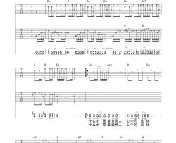 韩磊《男人底线》吉他谱-Guitar Music Score