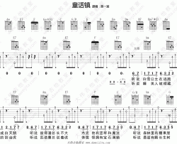 陈一发儿《童话镇》吉他谱(C调)-Guitar Music Score