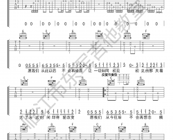 夏天Alex《表里不一》吉他谱(C调)-Guitar Music Score
