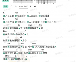 忱忱老板《不待》吉他谱(C调)-Guitar Music Score