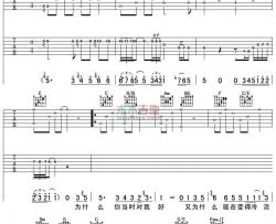 许嵩《如果当时》吉他谱-Guitar Music Score